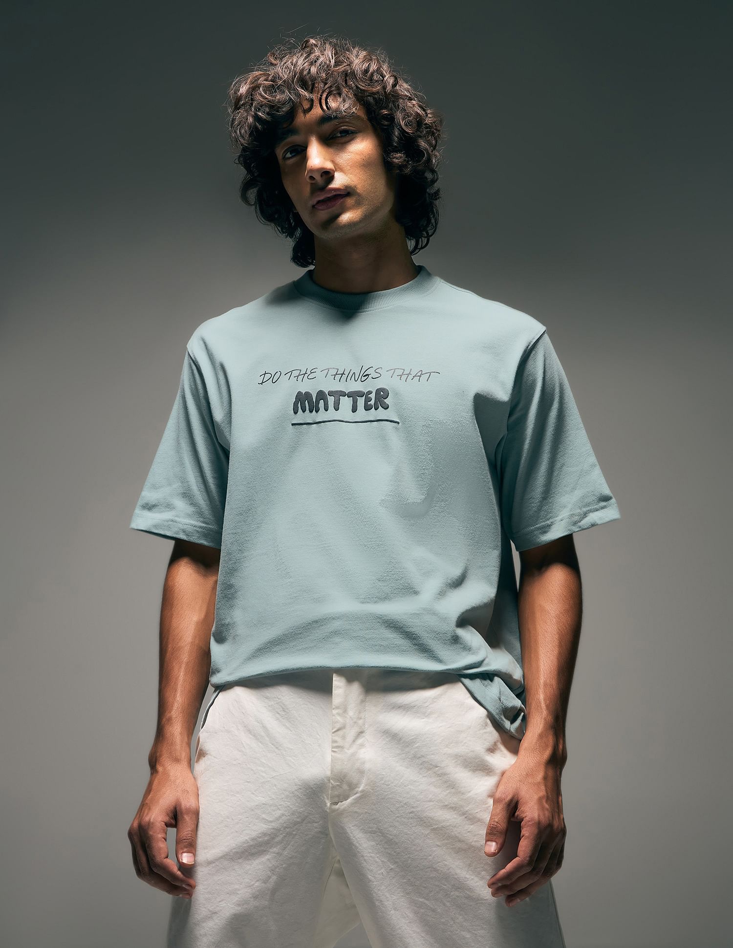 Flying Machine Street Vibe Graphic Pure Cotton Relaxed Fit T-shirt