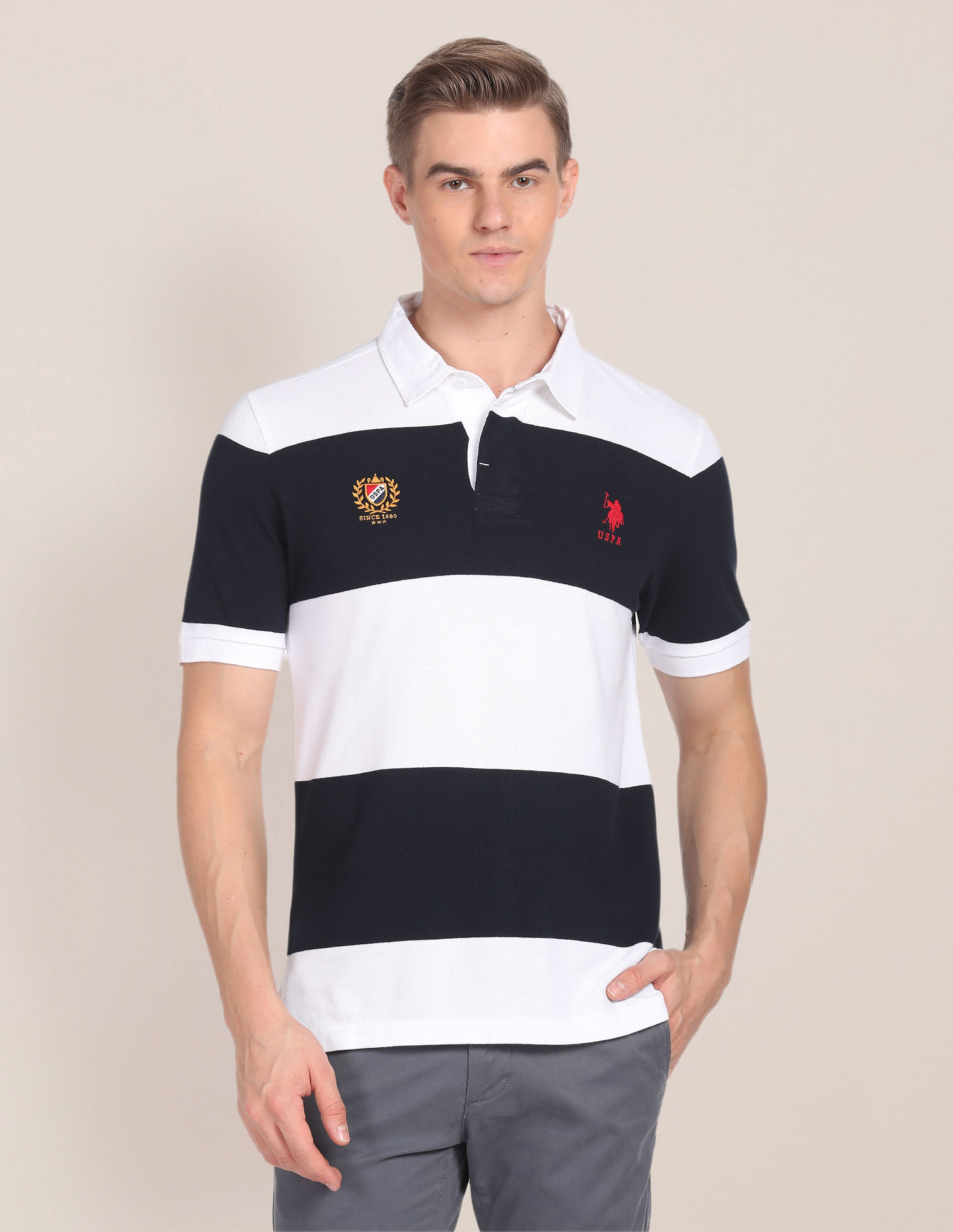 U.S. Polo Assn. Rugby Stripe Polo Shirt