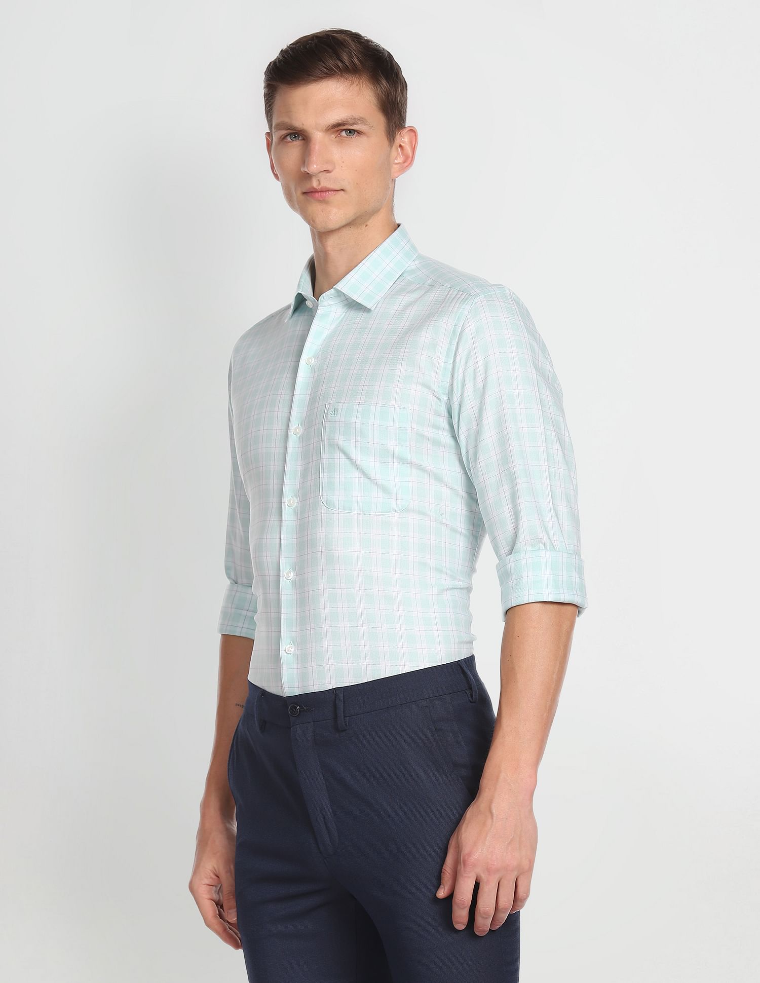 Arrow Manhattan Slim Fit Cotton Formal Shirt