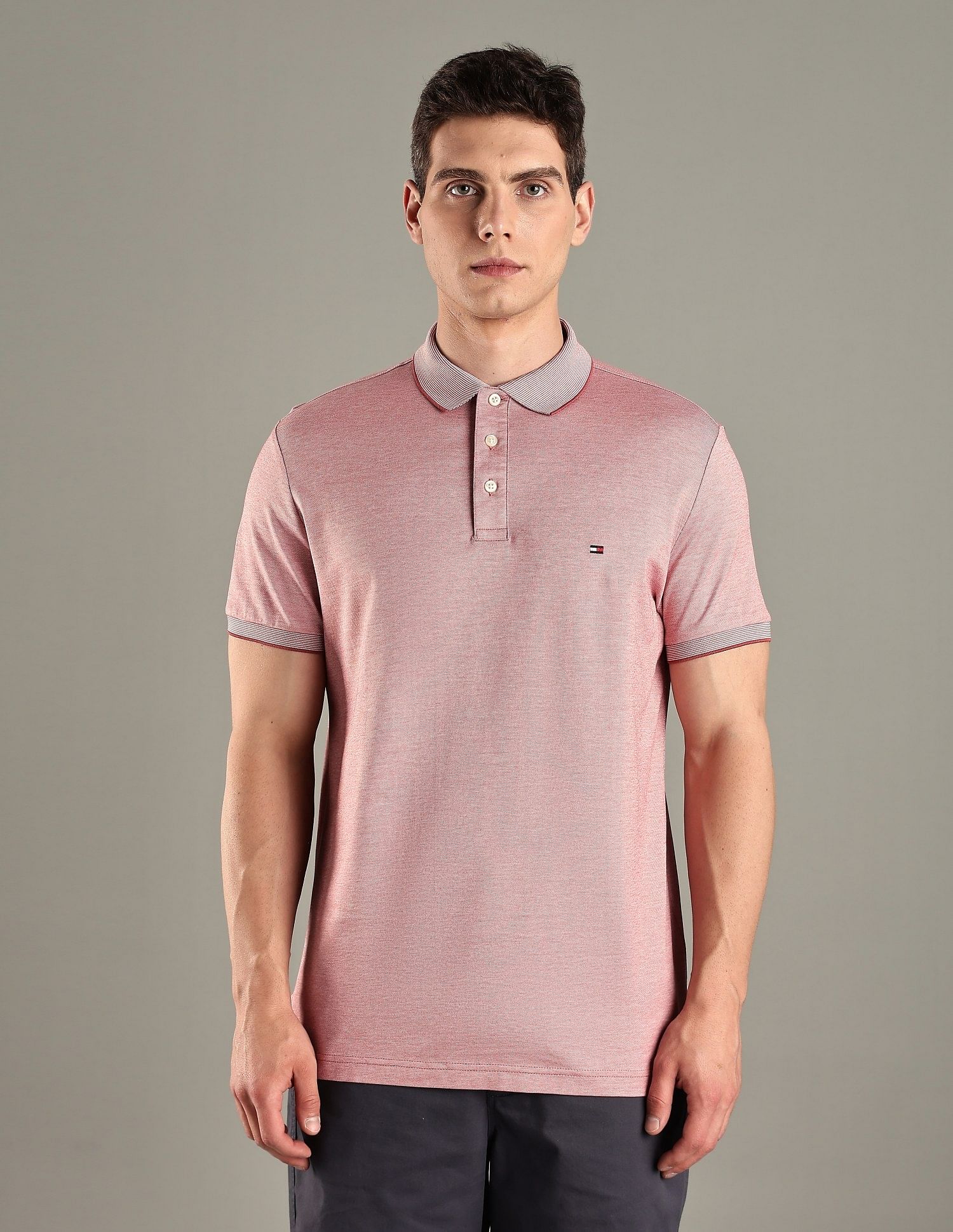 Tommy Hilfiger Printed Regular-Fit Cotton Polo T-Shirt
