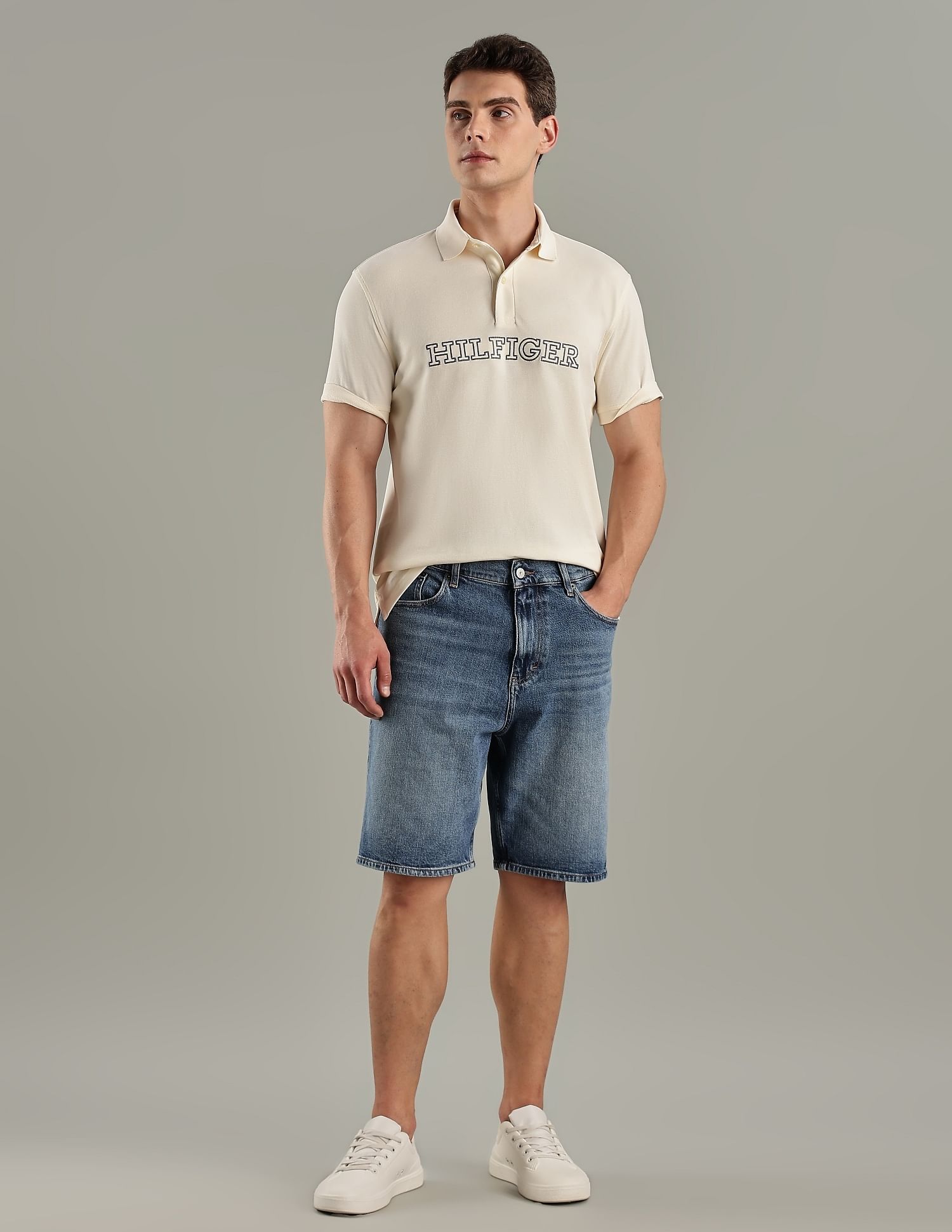 Tommy Hilfiger Logo Regular-Fit Cotton Polo T-Shirt
