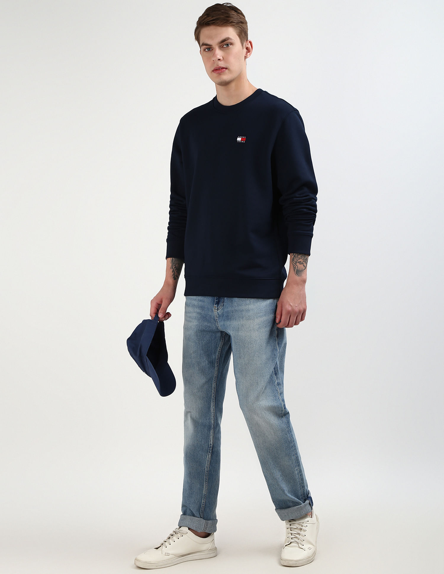 Tommy Hilfiger Badge Logo Solid Sweatshirt