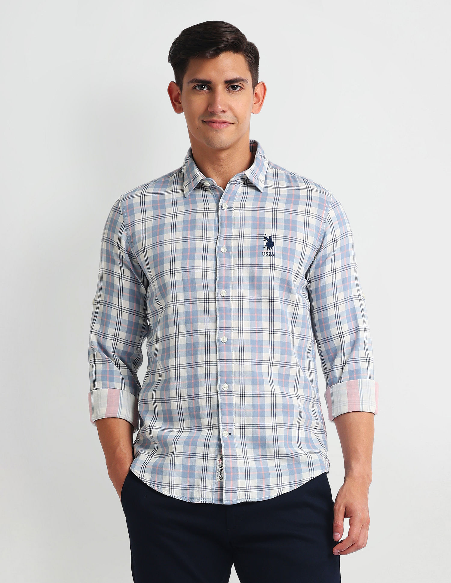 U.S. Polo Assn. Denim Co. Tartan Check Slim Shirt