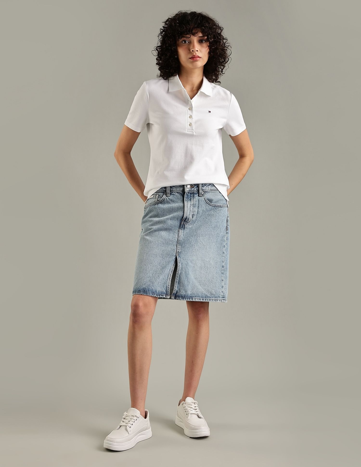 Tommy Hilfiger Solid Regular-Fit Cotton Polo T-Shirt