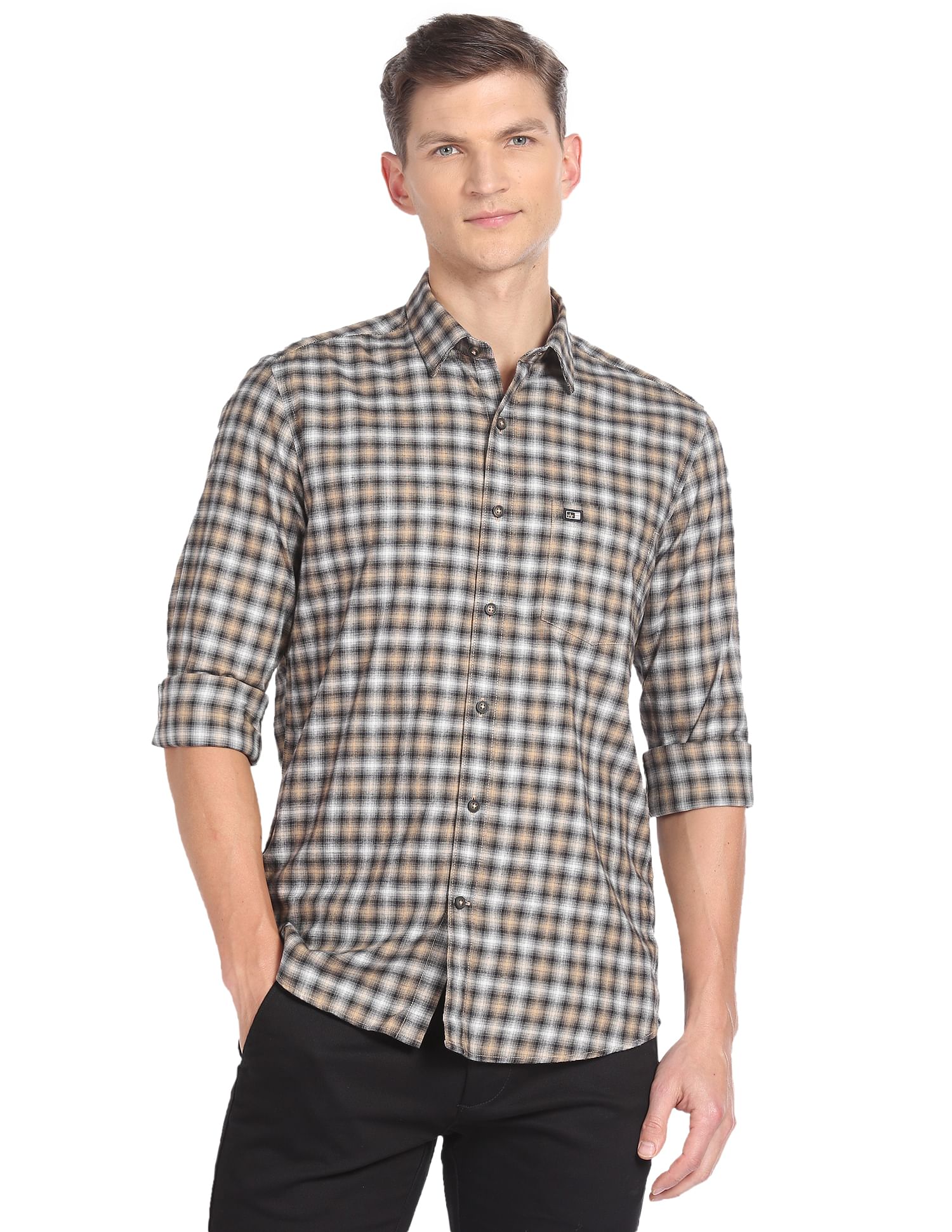 Arrow Sports Dupplin Check Cotton Shirt