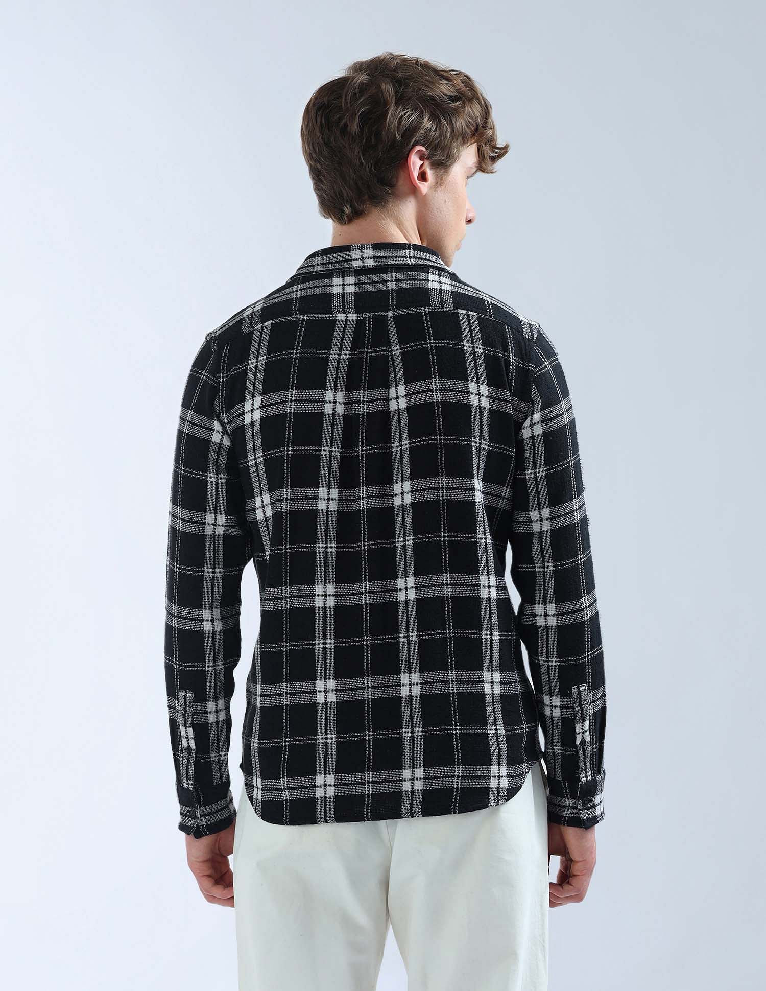 Flying Machine Plaid Checked Regular Fit Original Shirt