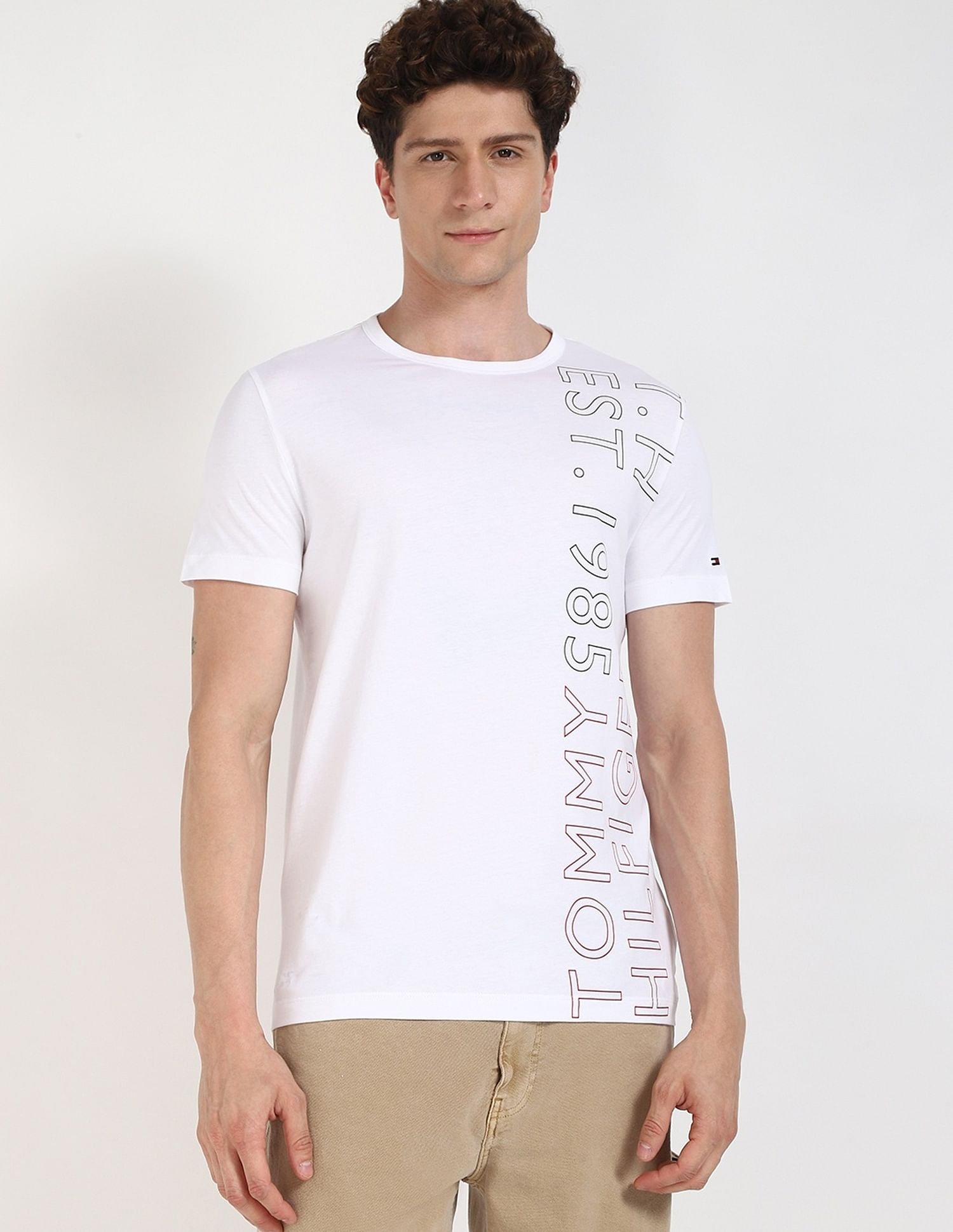 Tommy Hilfiger Logo Regular-Fit Cotton T-Shirt
