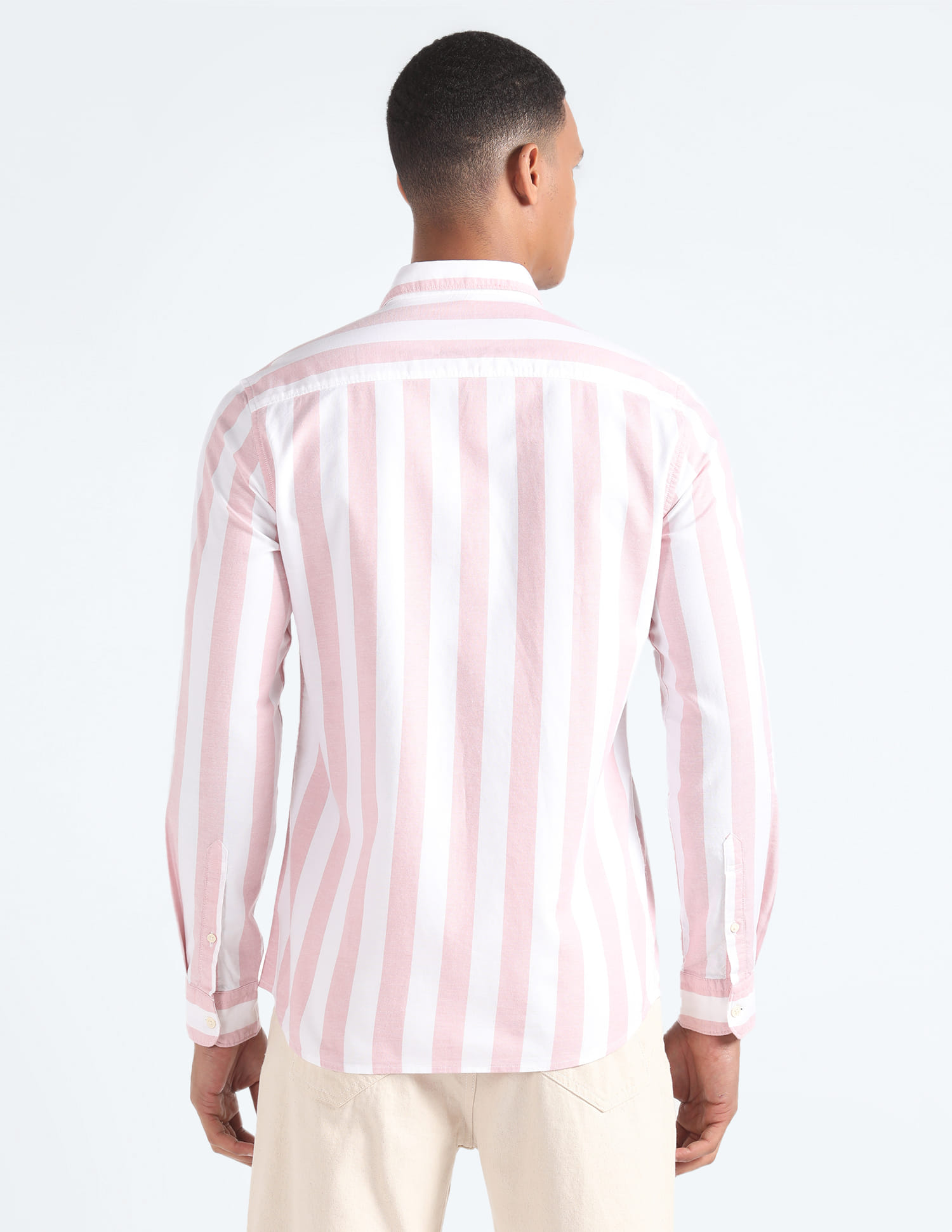 Buy Flying Machine Vertical Stripe Oxford Shirt - NNNOW.com