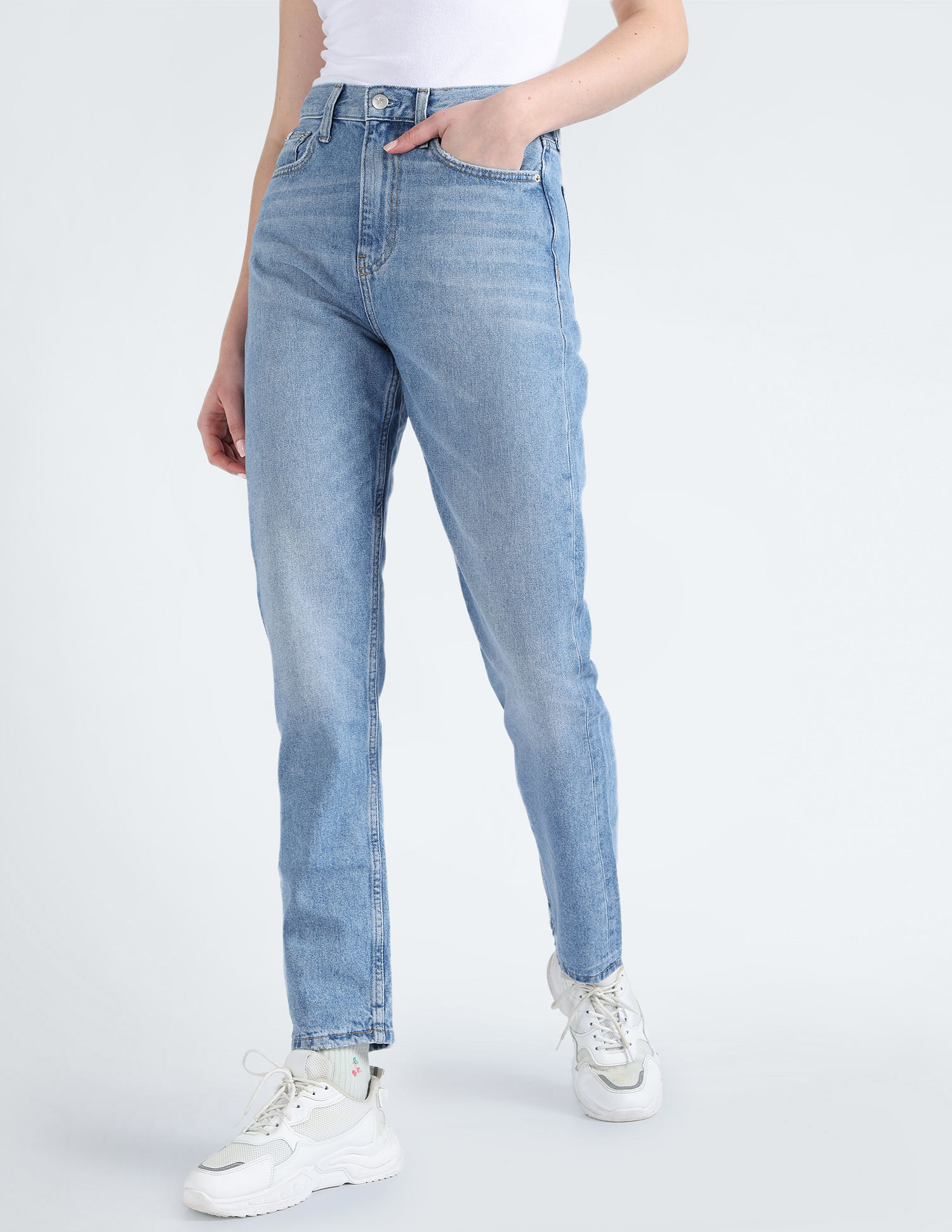 Calvin Klein Authentic Slim Straight Fit Cotton Jeans