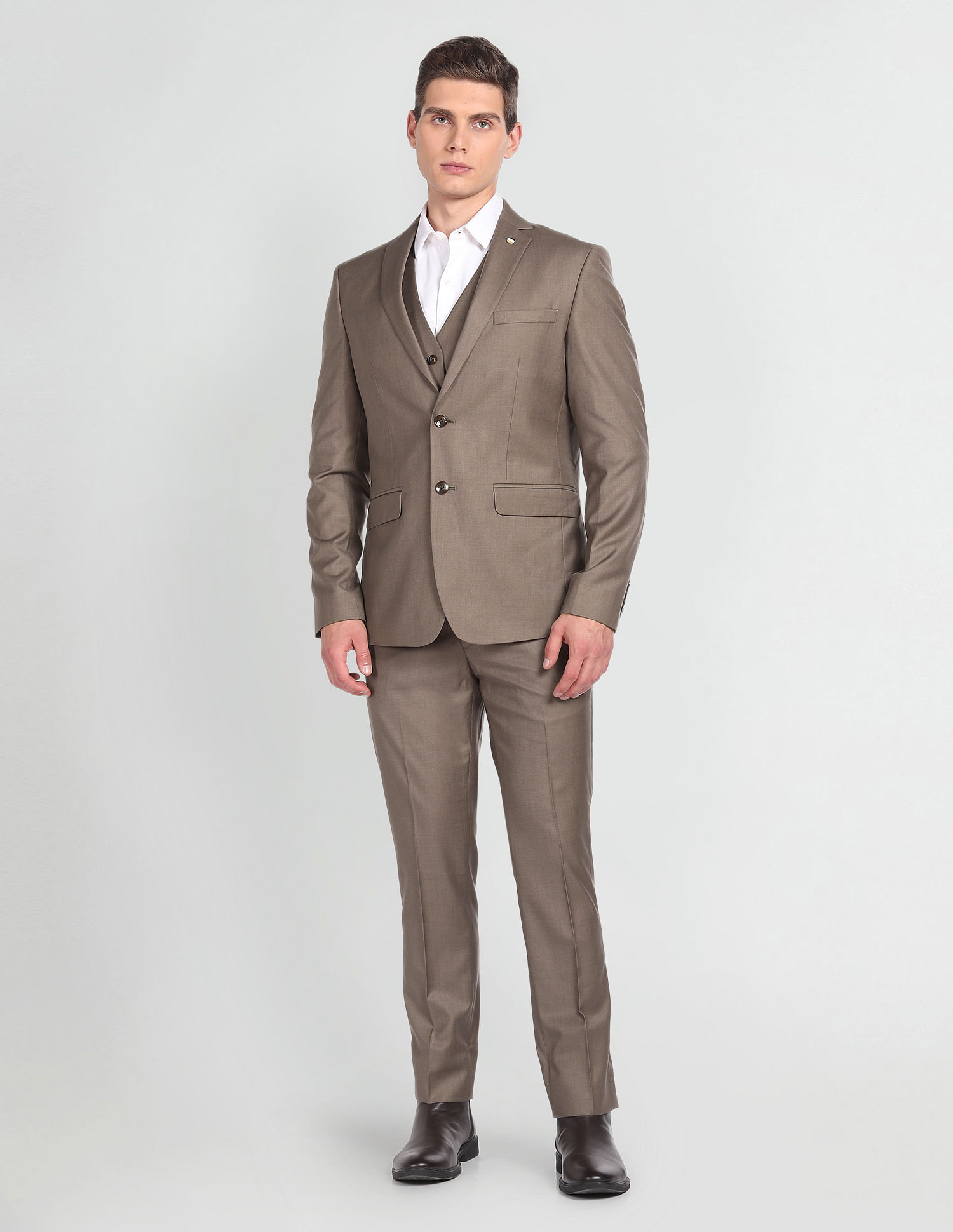 Arrow Tailored Regular Fit Three Piece Suit