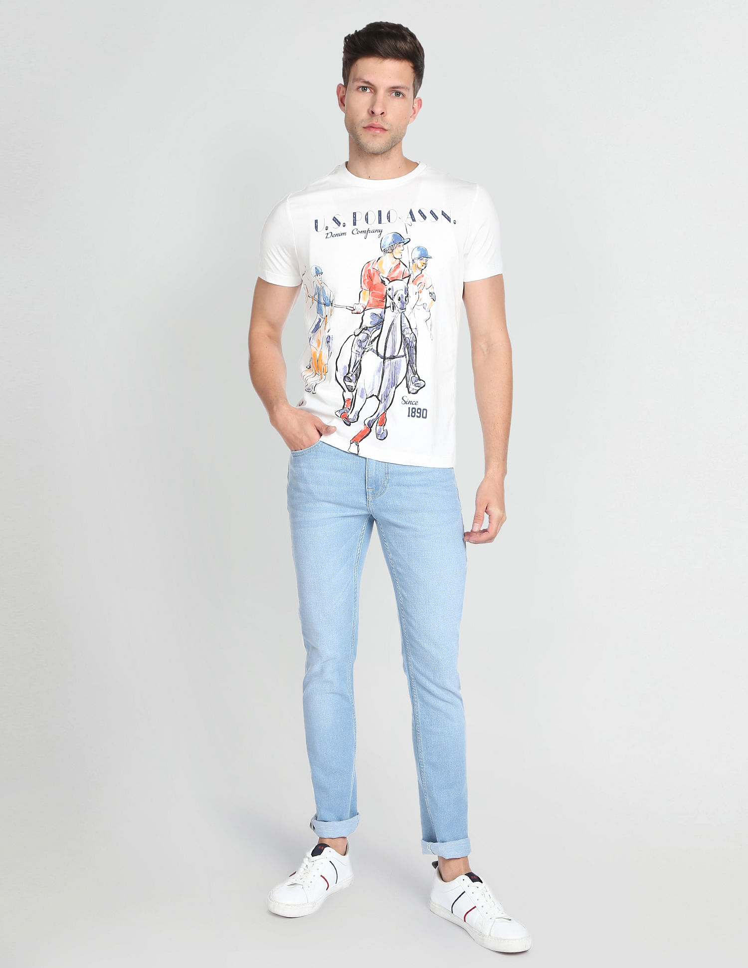 U.S. Polo Assn. Denim Co. Regallo Skinny Fit Blue Jeans