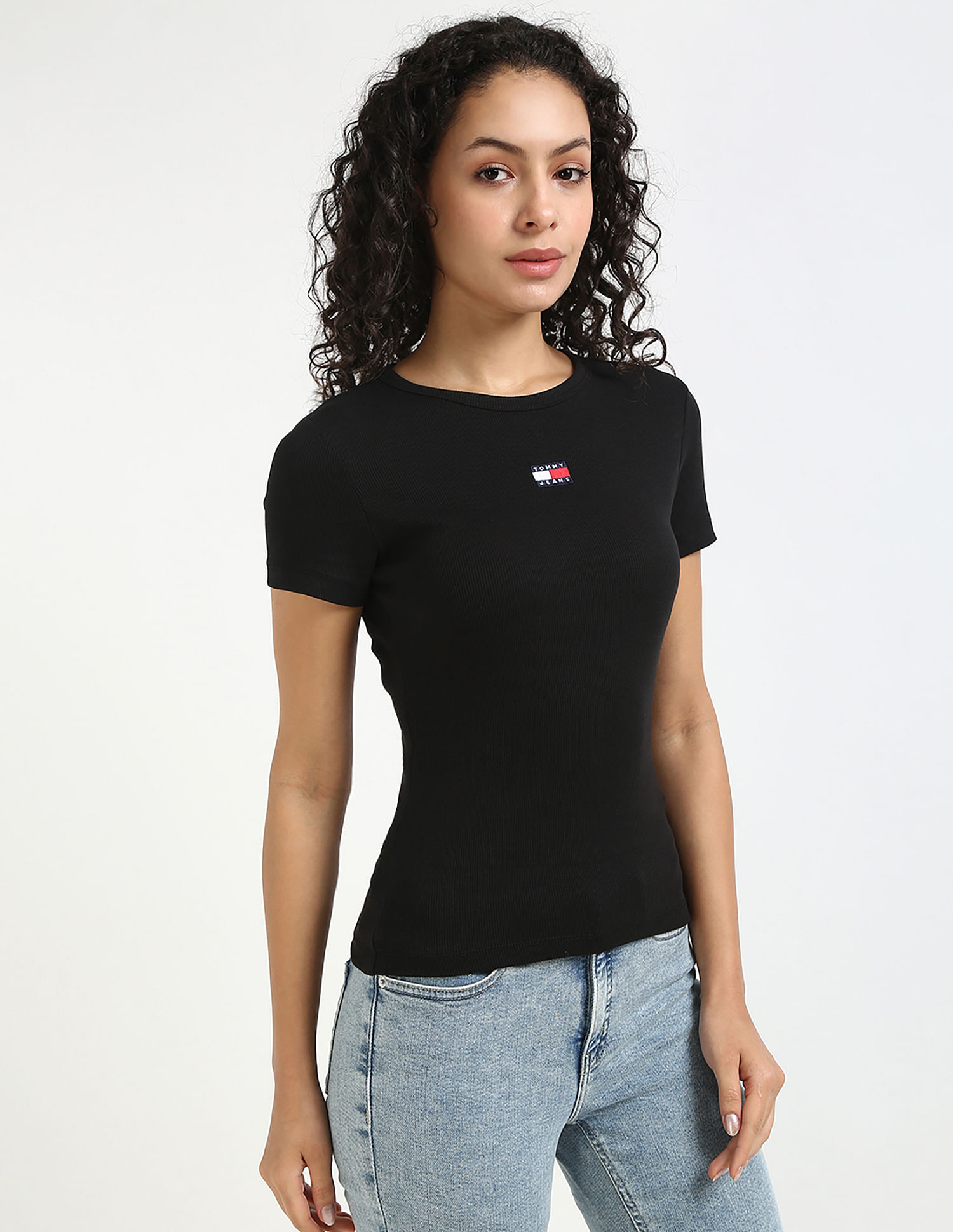 Tommy Hilfiger Solid Slim-Fit Cotton T-Shirt