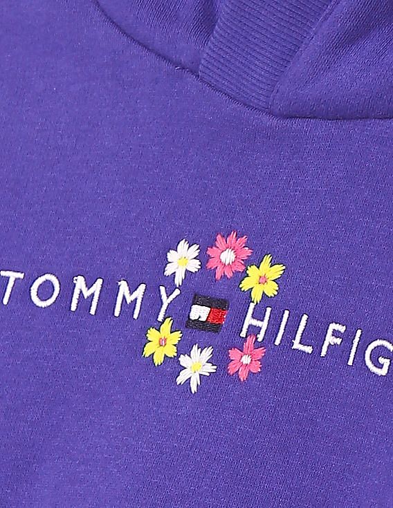 Tommy hilfiger purple hoodie hot sale