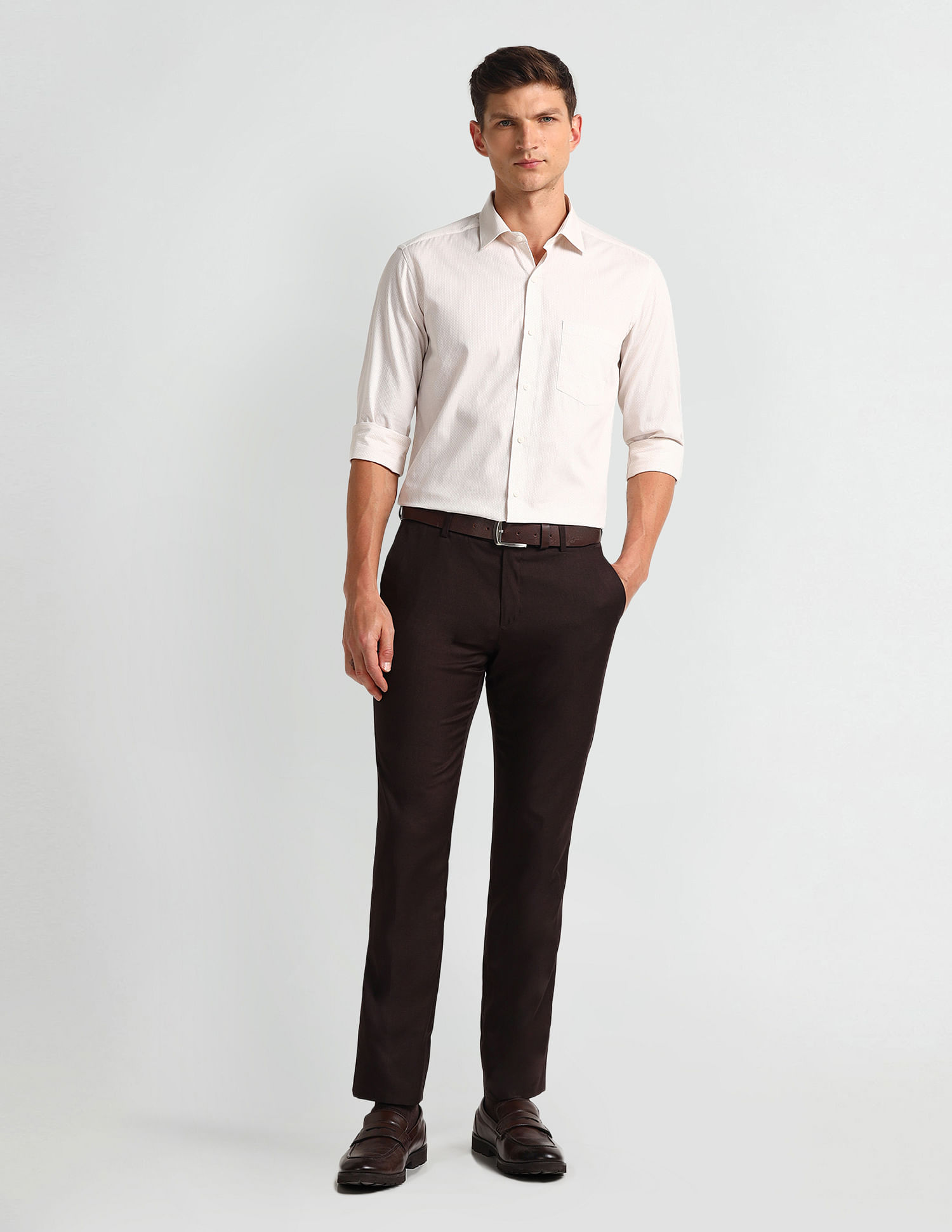 Arrow Manhattan Slim Dobby Shirt