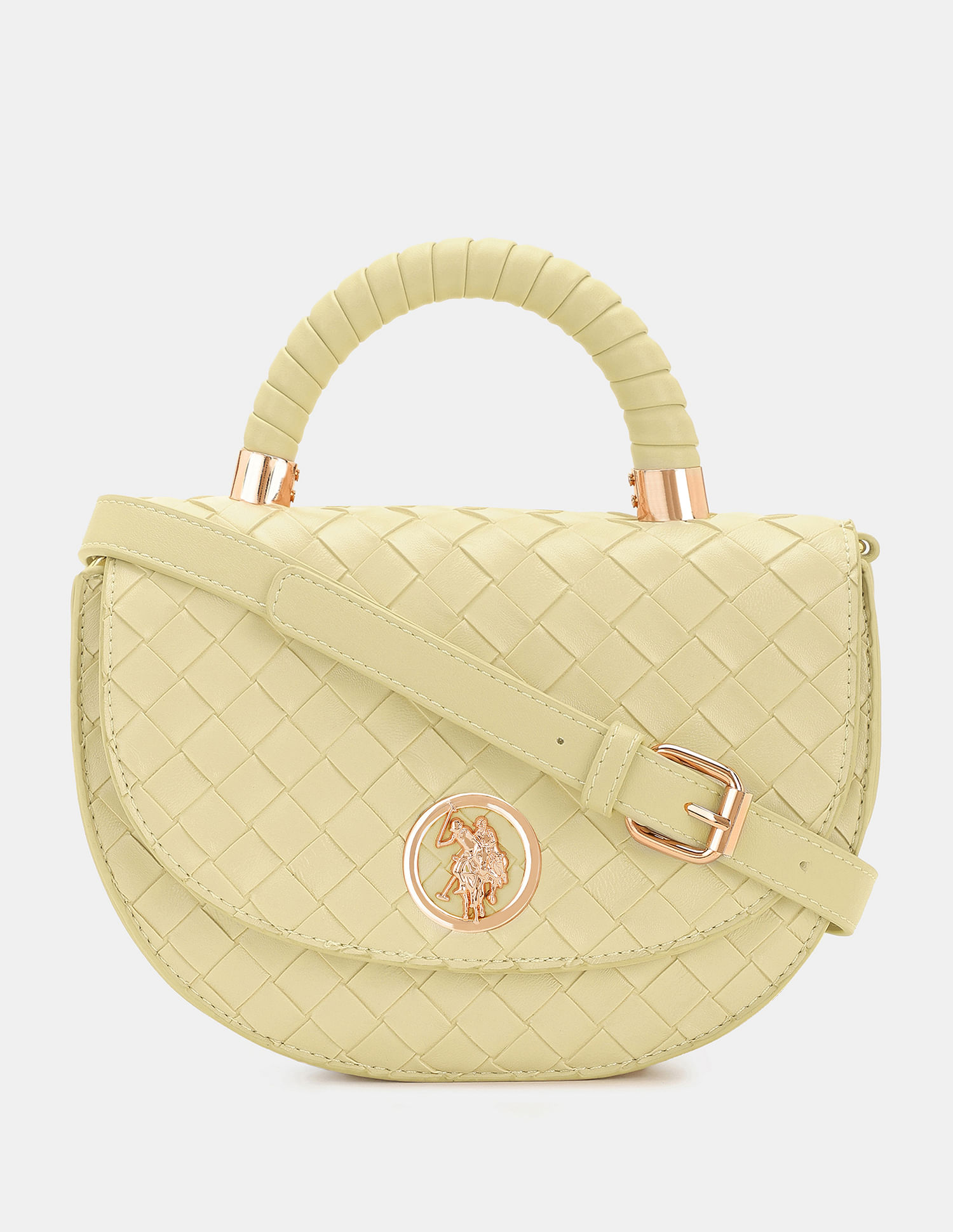 U.S. Polo Assn. Women Andra Patterned Weave Crossbody Bag