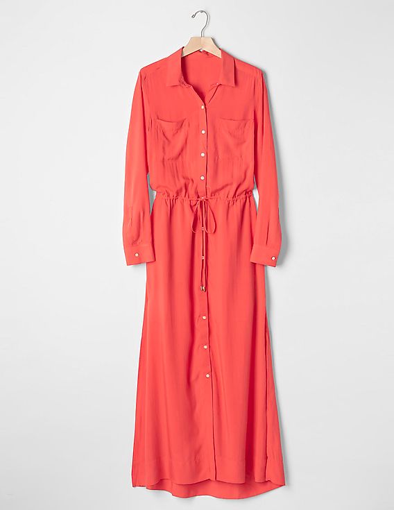 Gap maxi deals shirt dress