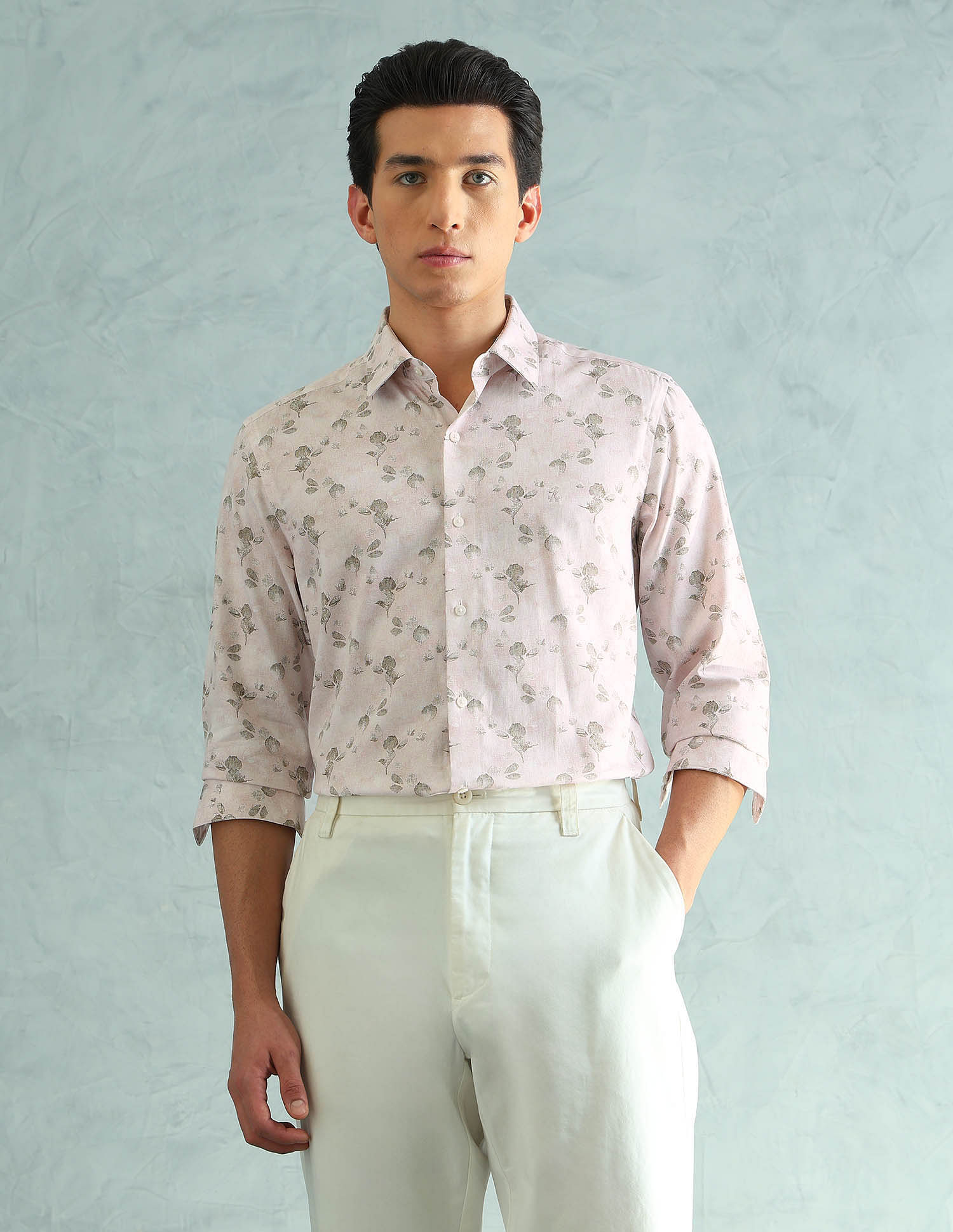 Arrow Newyork Slim Fit Smart Printed Shirt