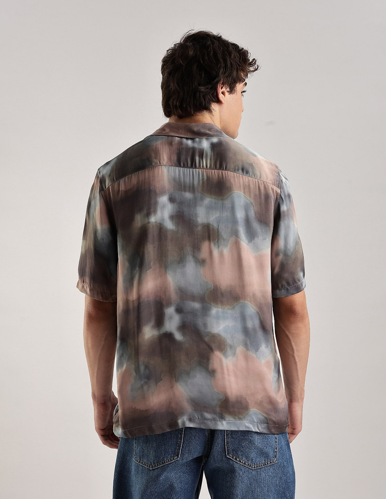 Calvin Klein Jeans Abstract Regular Fit Poplin Woven Shirt