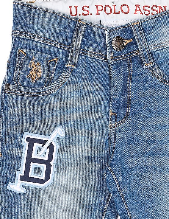 U.S. Polo Assn. Kids Mid Rise Slim Fit Jeans