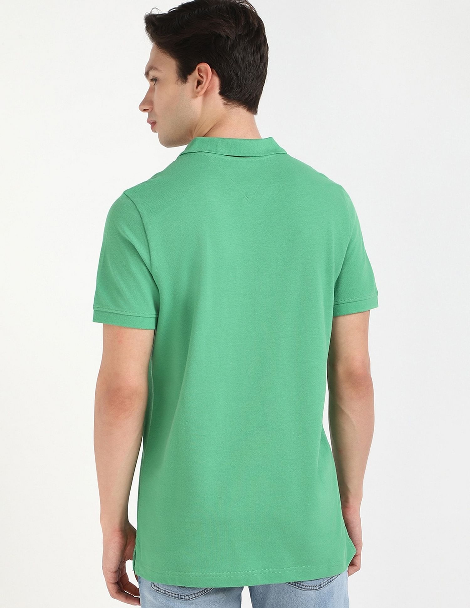 Tommy Hilfiger Solid Slim-Fit Cotton Polo Shirt