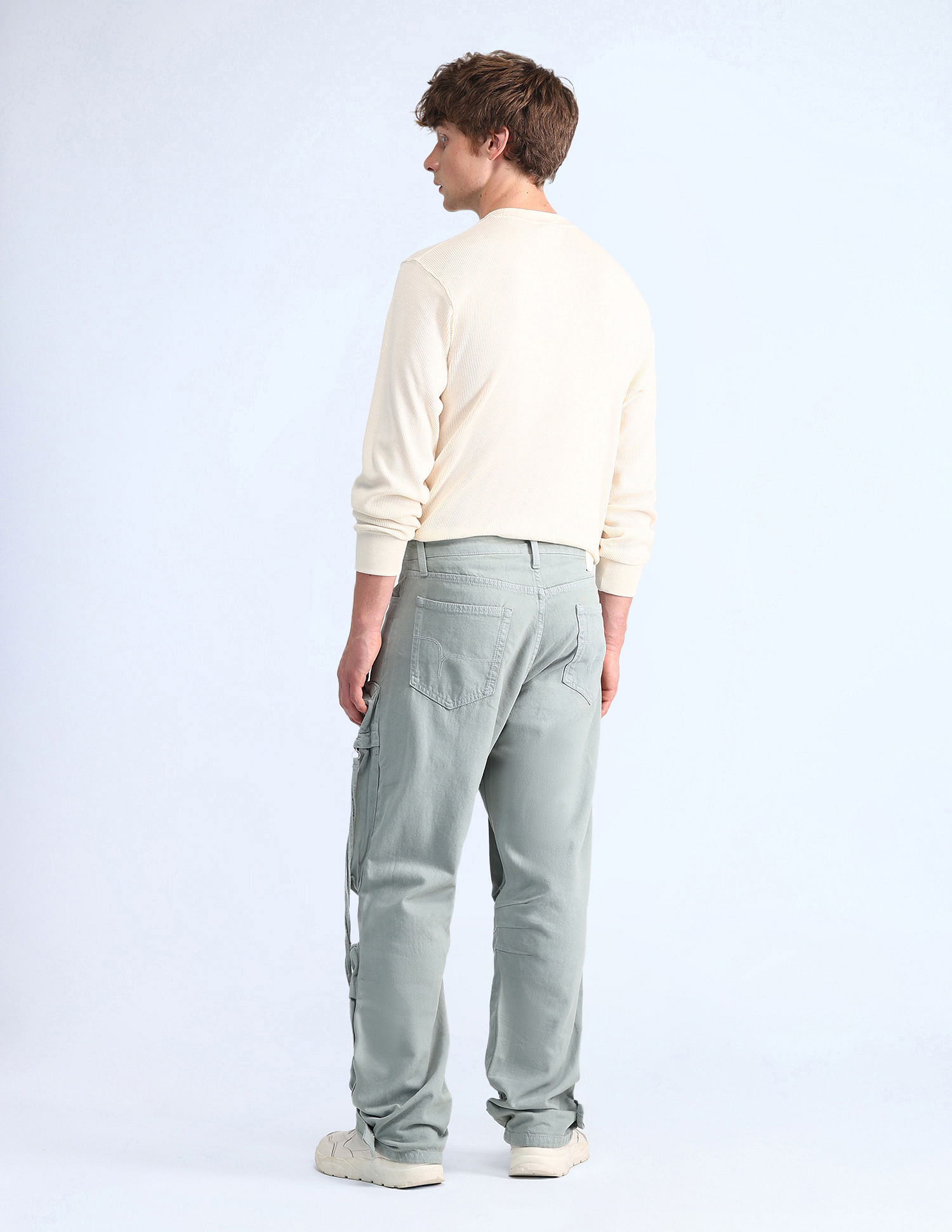 Flying Machine Cobain Loose Fit Brown Jeans