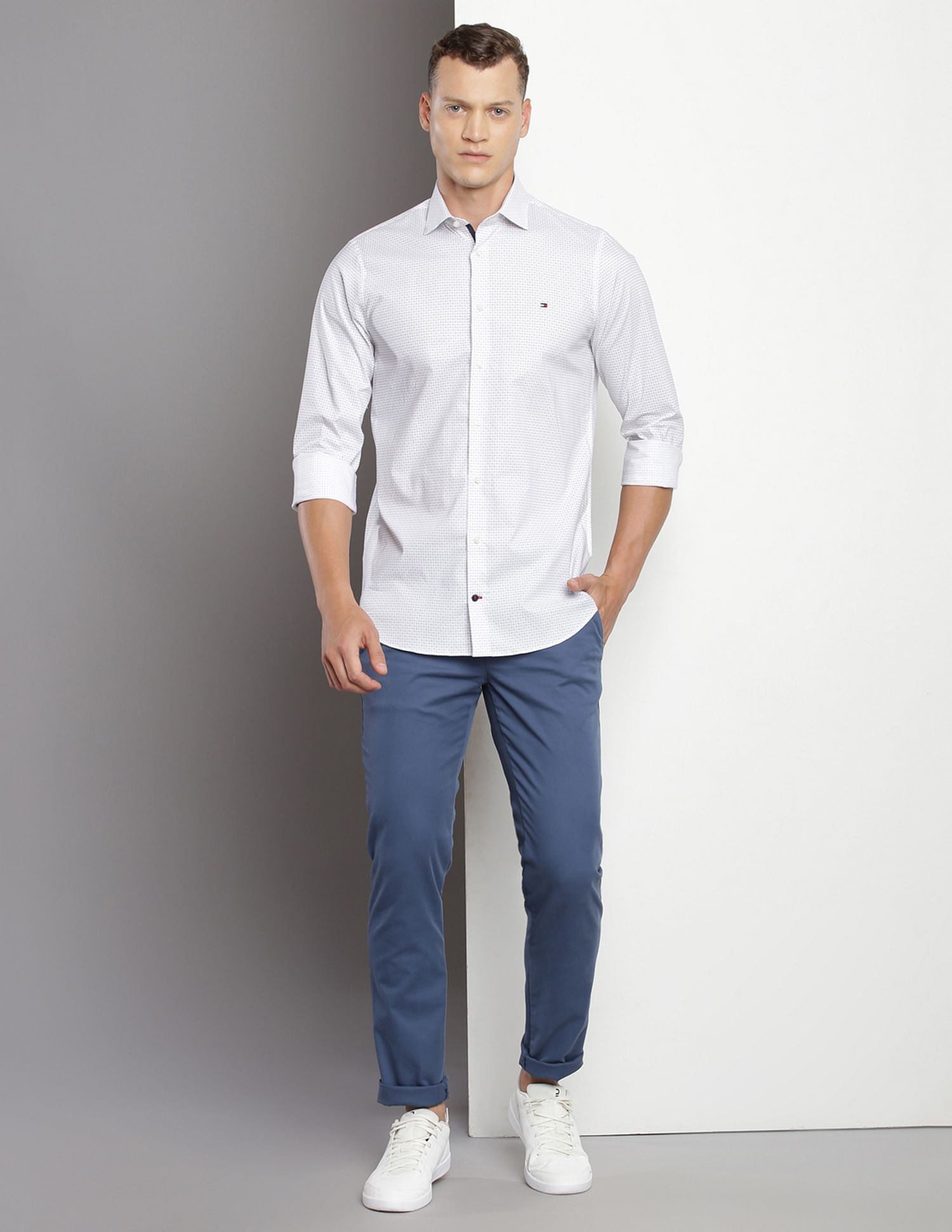 Tommy Hilfiger Mid Rise Slim Fit Trousers