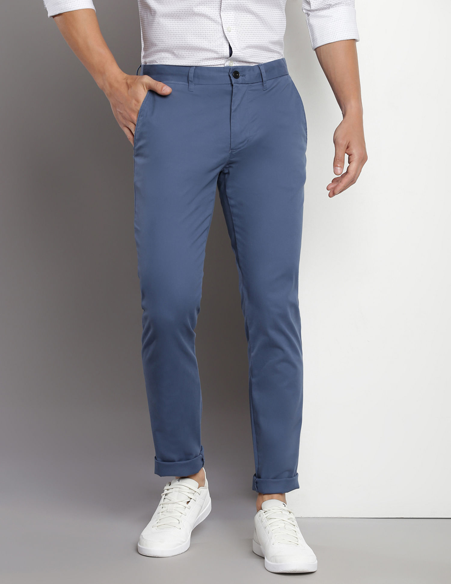 Tommy Hilfiger Mid Rise Slim Fit Trousers