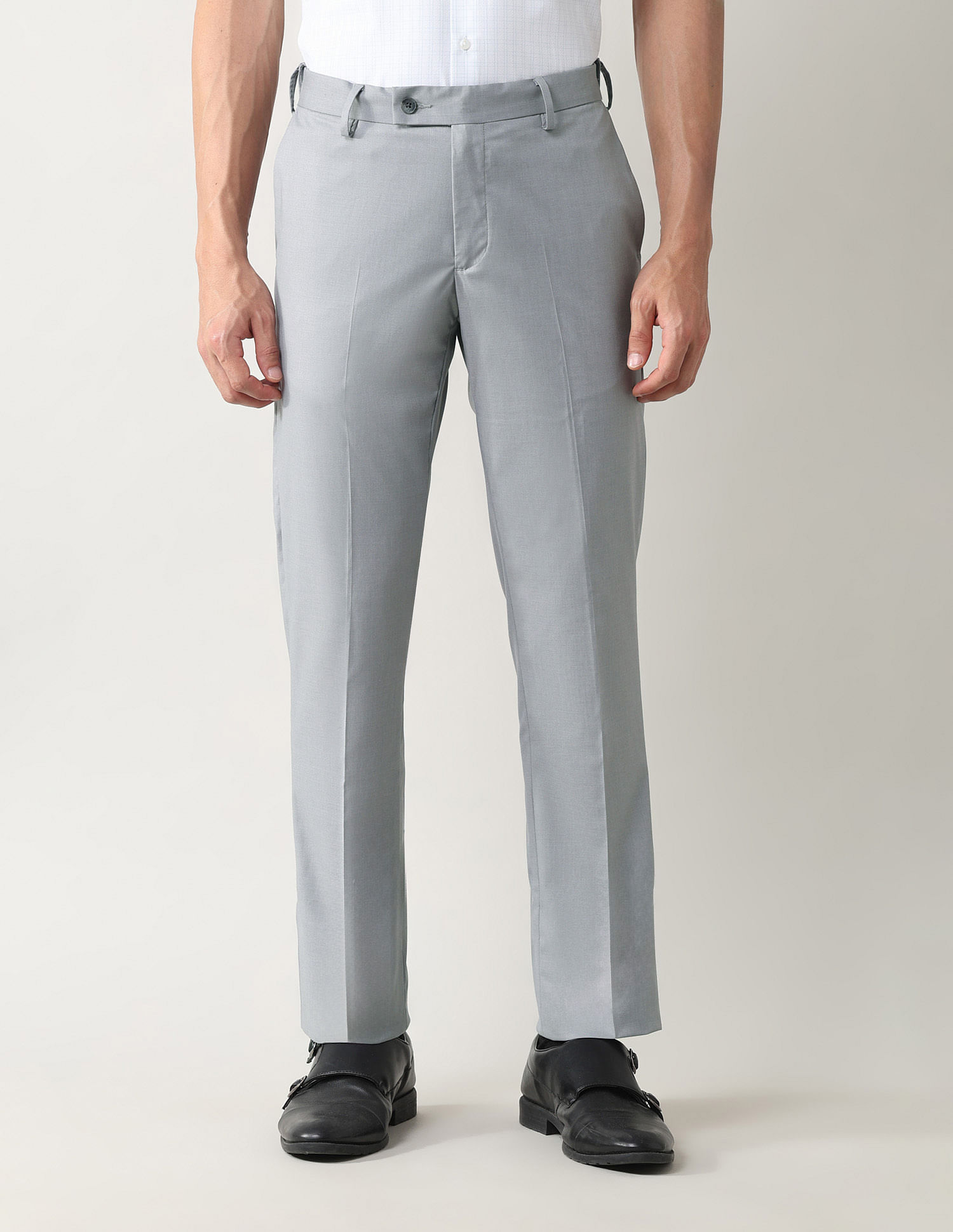 Arrow Mid Rise Regular Fit Trousers