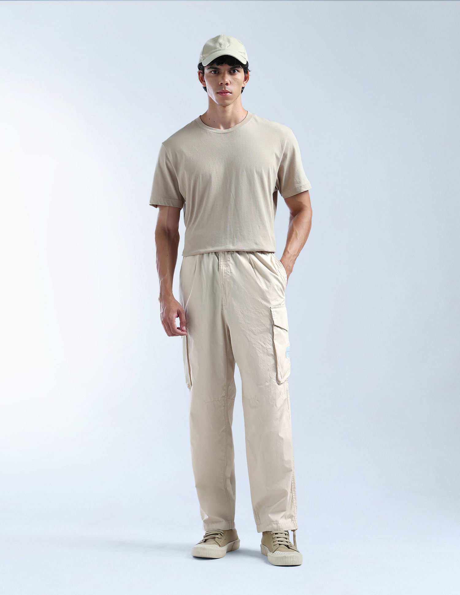 Flying Machine Solid Cobain Loose Fit Cargos