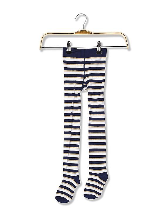 U.S. Polo Assn. Kids Girls Striped Stockings