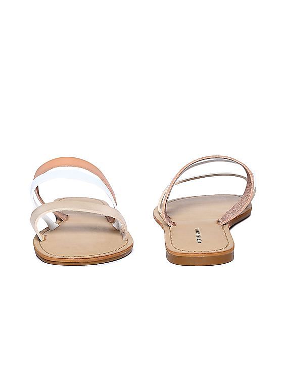 Aeropostale Triple Strap Slip On Sandals