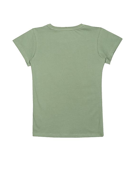 U.S. Polo Assn. Kids Round Neck Graphic Print T-Shirt