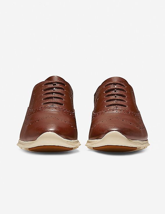 【60％OFF】 Buy Cole Haan Women Brown ZERØGRAND Wingtip Oxfords - NNNOW.com 靴