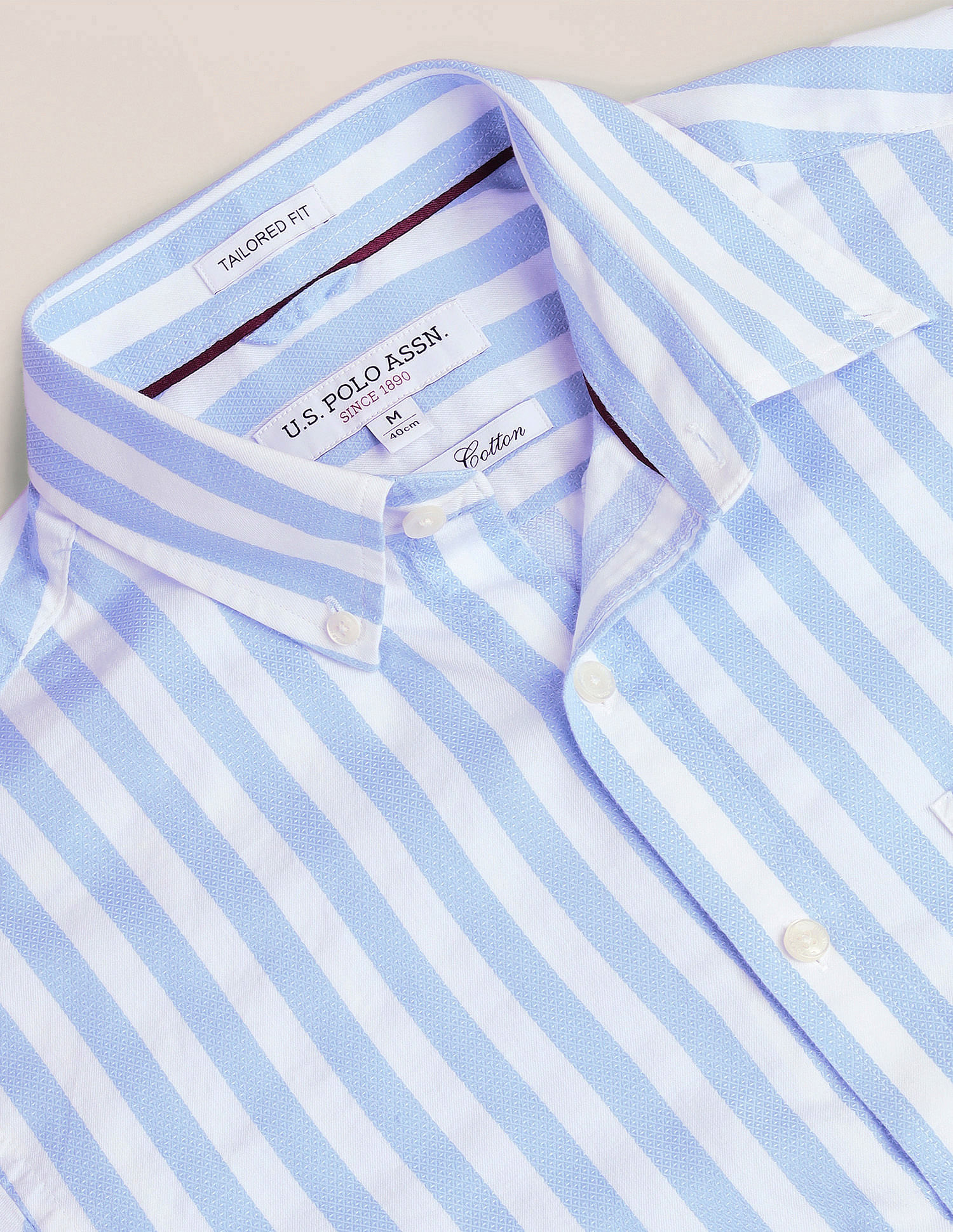U.S. Polo Assn. Button Down Collar Striped Shirt