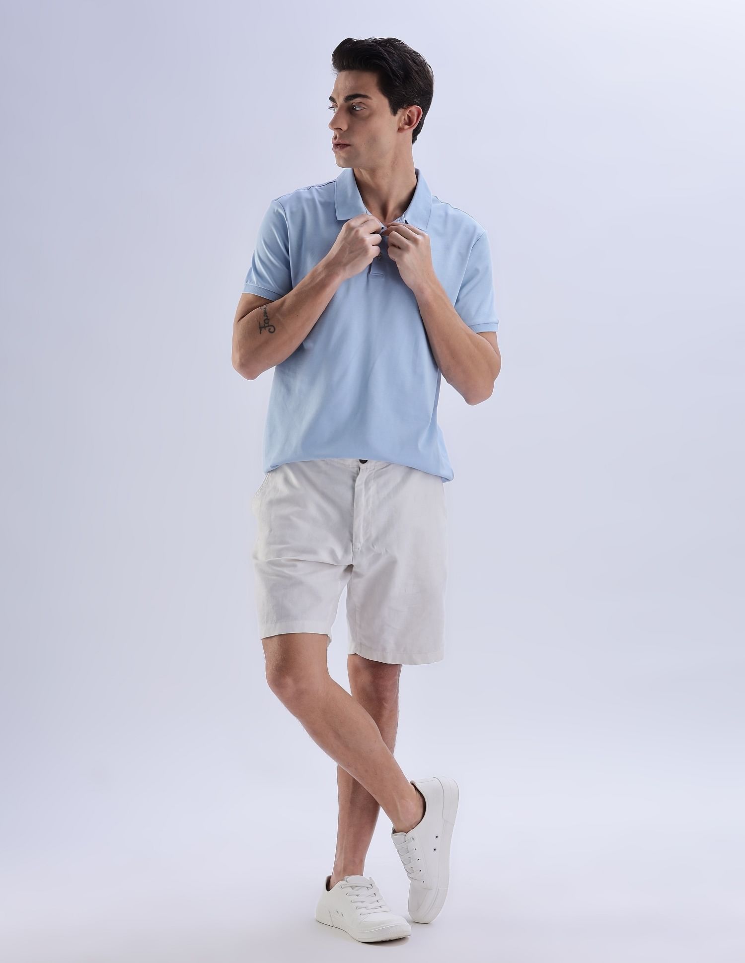Calvin Klein Jeans Regular-Fit Solid Cotton Polo Shirt