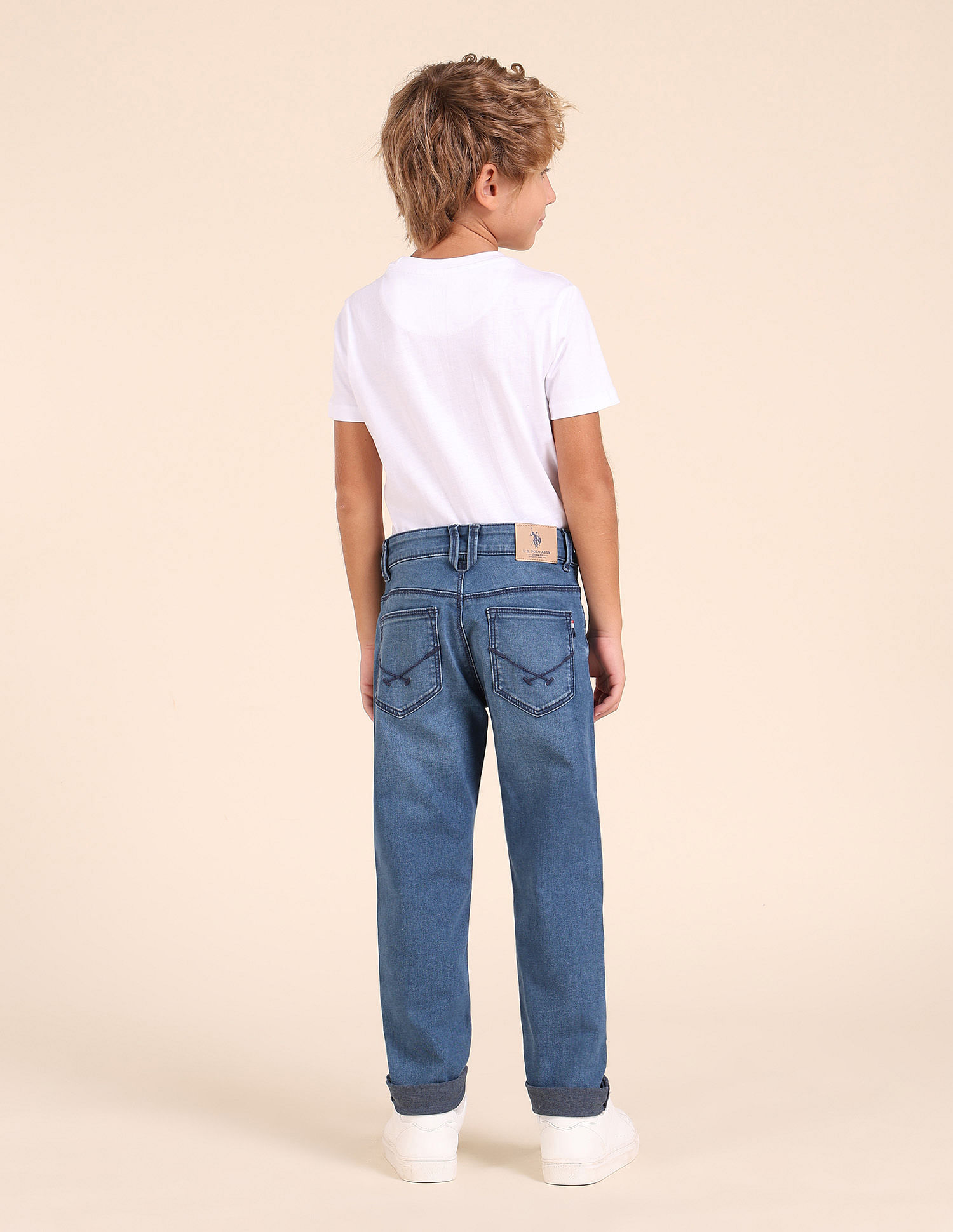 U.S. Polo Assn. Kids Boys Slim Fit Blue Jeans