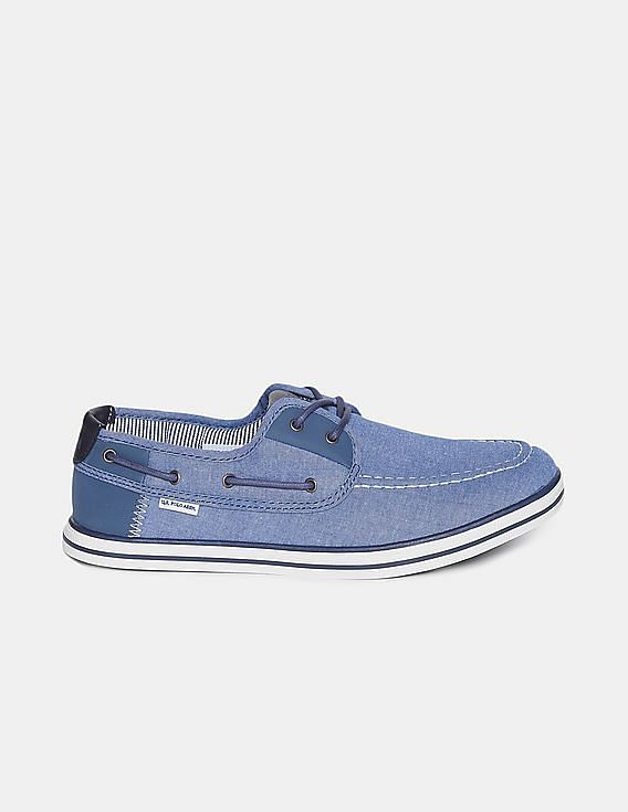 U.S. Polo Assn. Men Round Toe Canvas Rooster Boat Shoes