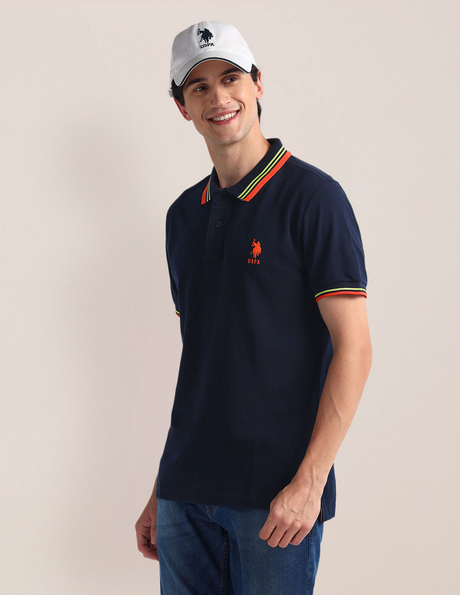U.S. Polo Assn. Slim Fit Short Sleeve Polo Shirt