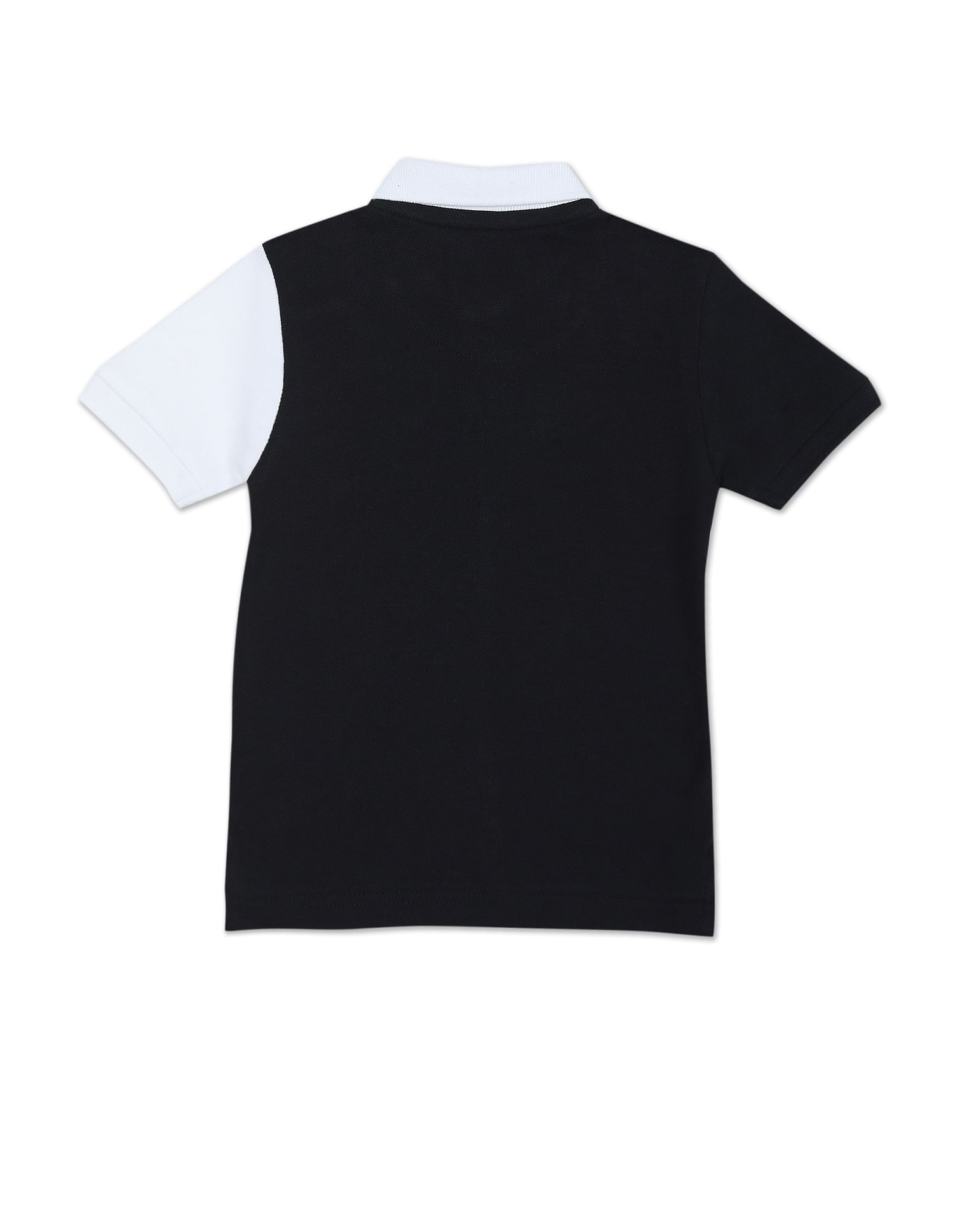 U.S. Polo Assn. Kids Boys Colour Block Cotton Coordinate Polo Shirt