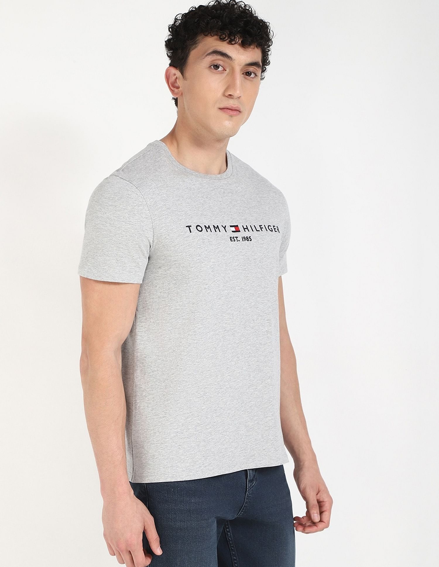 Tommy Hilfiger Embroidered Logo Regular-Fit Cotton T-Shirt