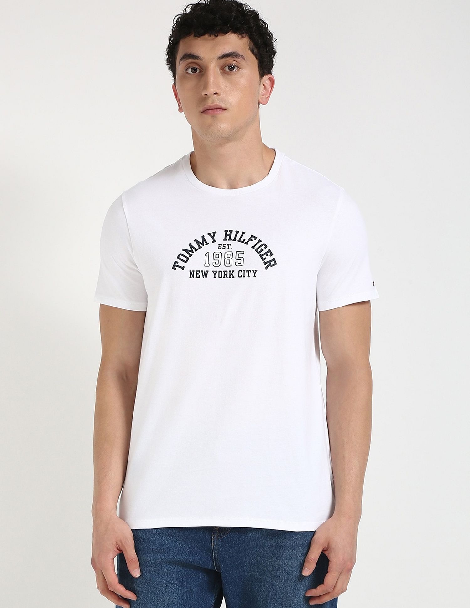 Tommy Hilfiger Logo Regular-Fit Cotton T-Shirt
