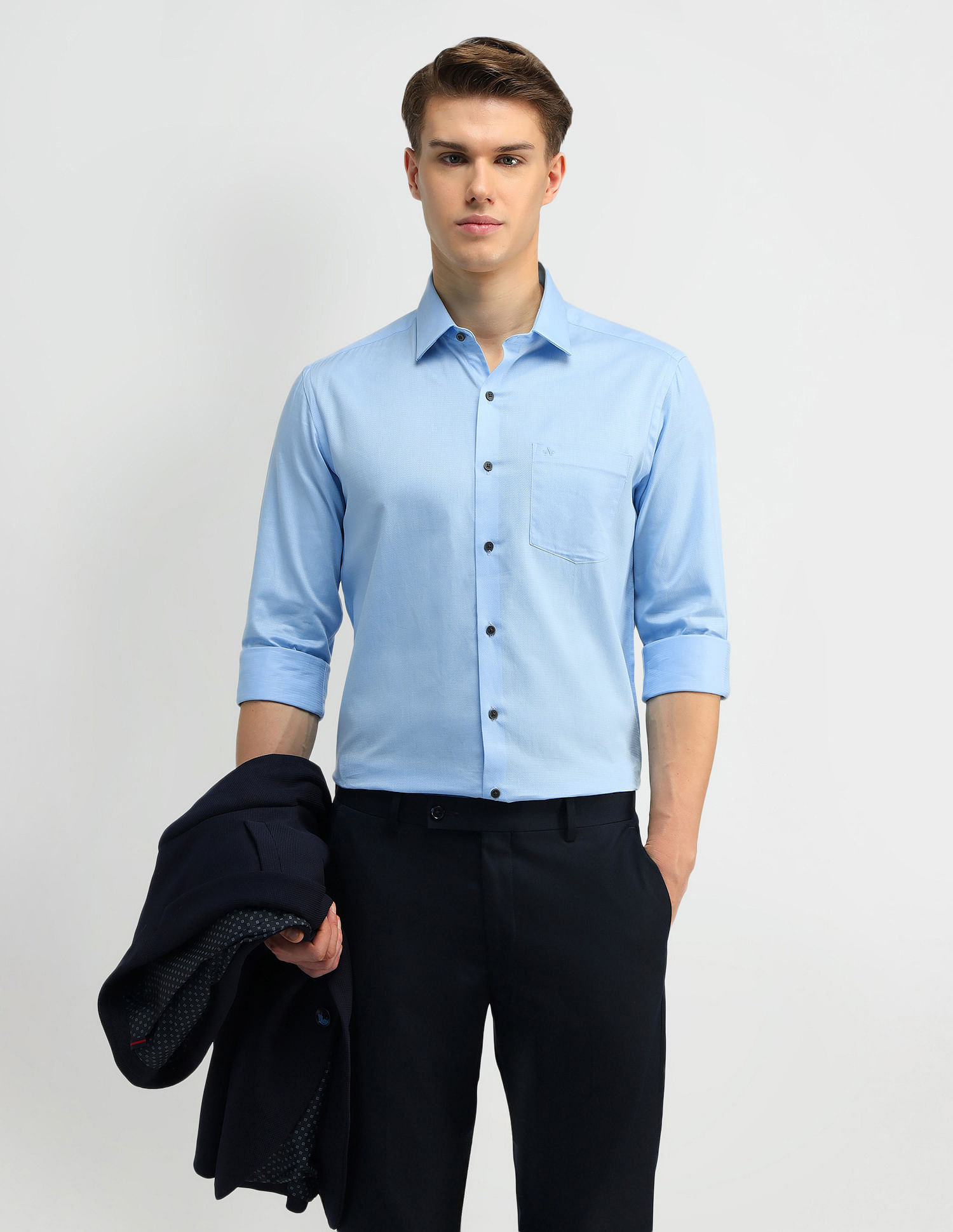 Arrow Manhattan Slim Fit Dobby Shirt
