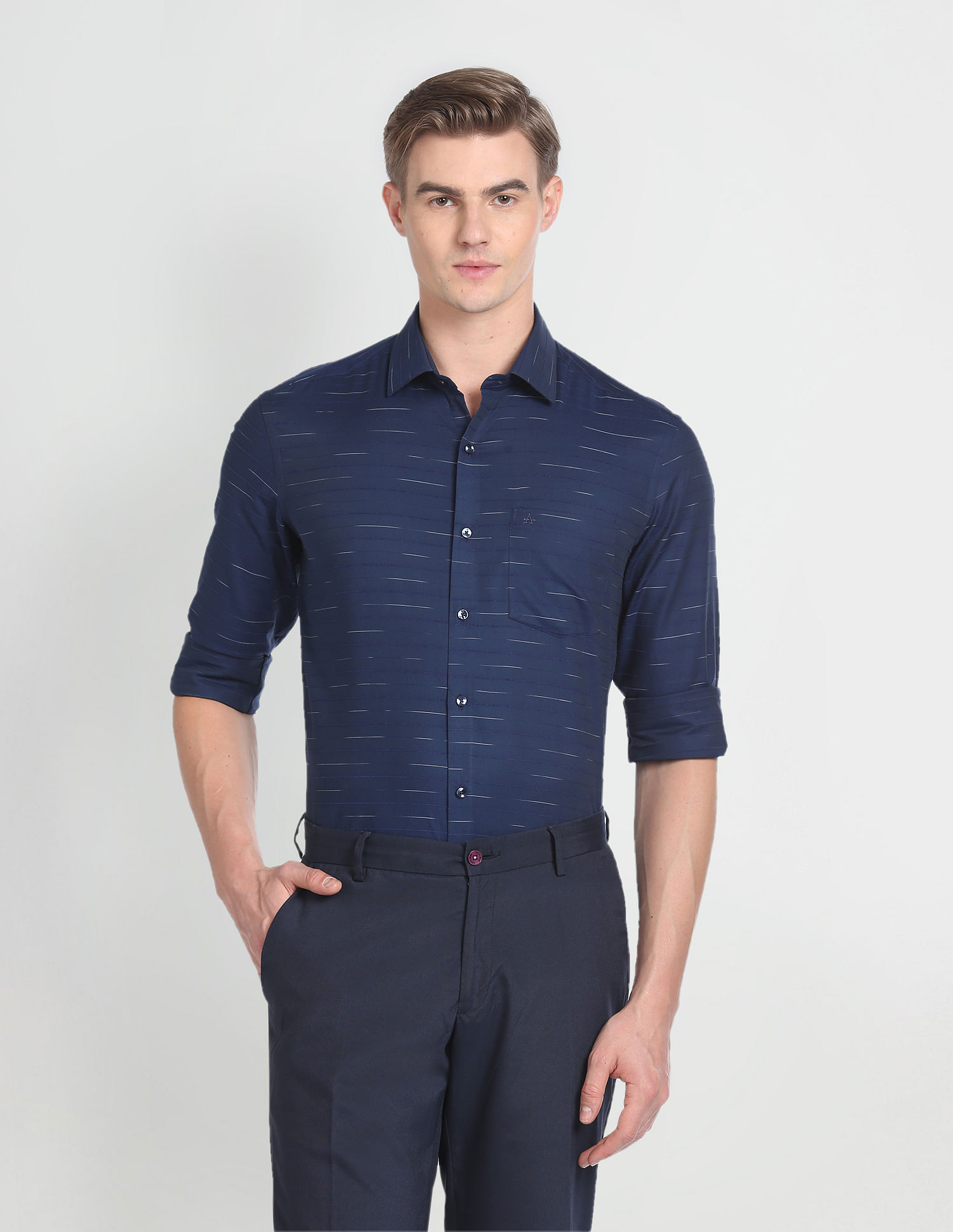 Arrow Horizontal Stripe Formal Shirt