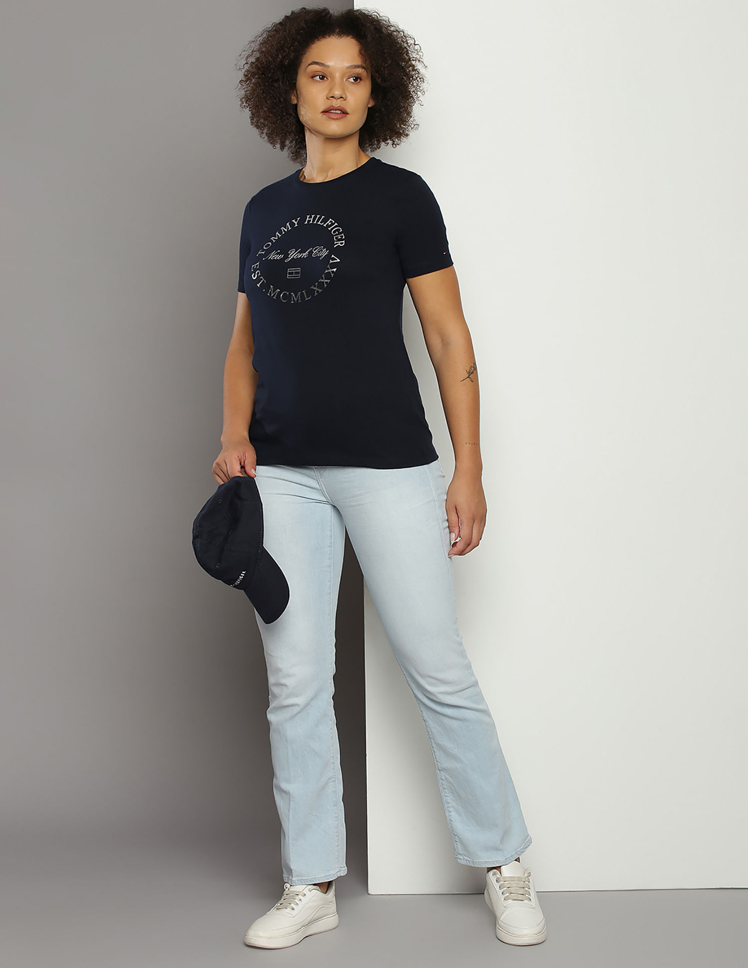 Tommy Hilfiger Pure Cotton Brand Print T-Shirt