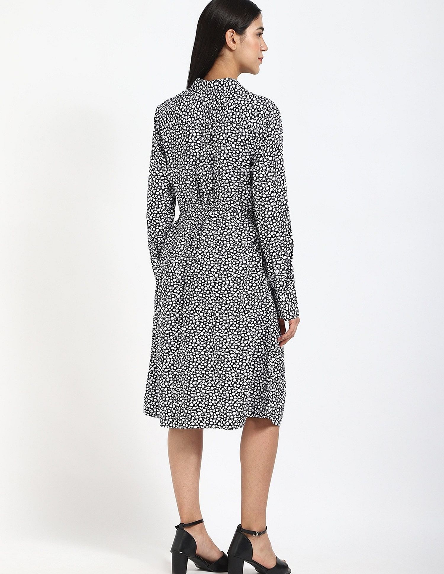 Tommy Hilfiger Viscose Spread Collar Shirt Dress