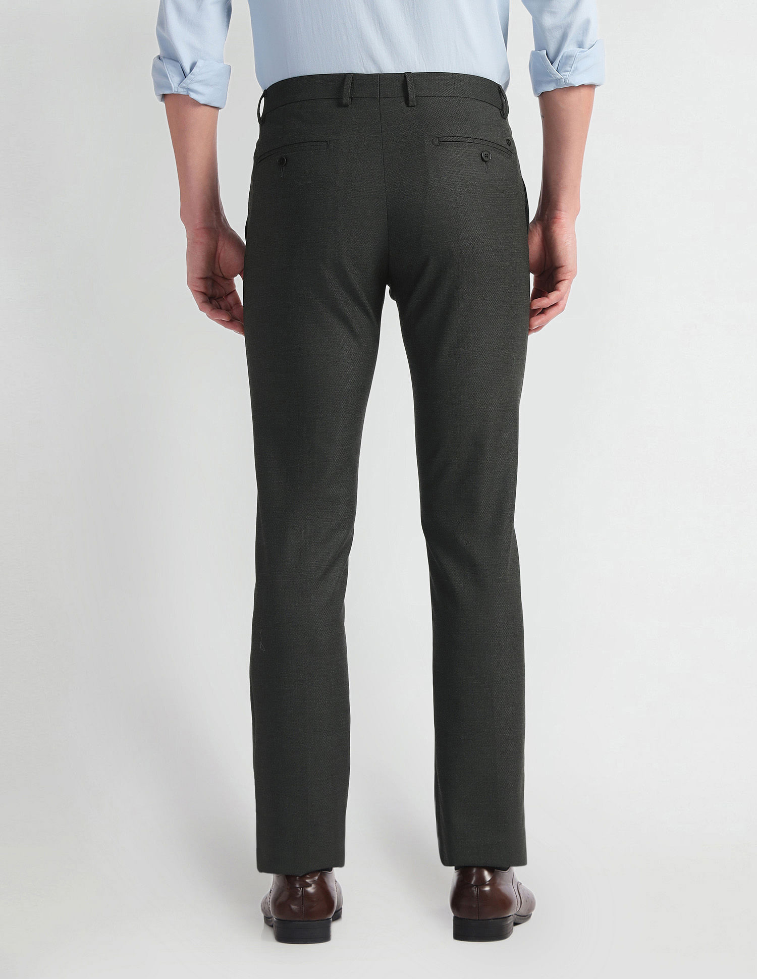 Arrow Hudson Tailored Fit Dobby Trousers