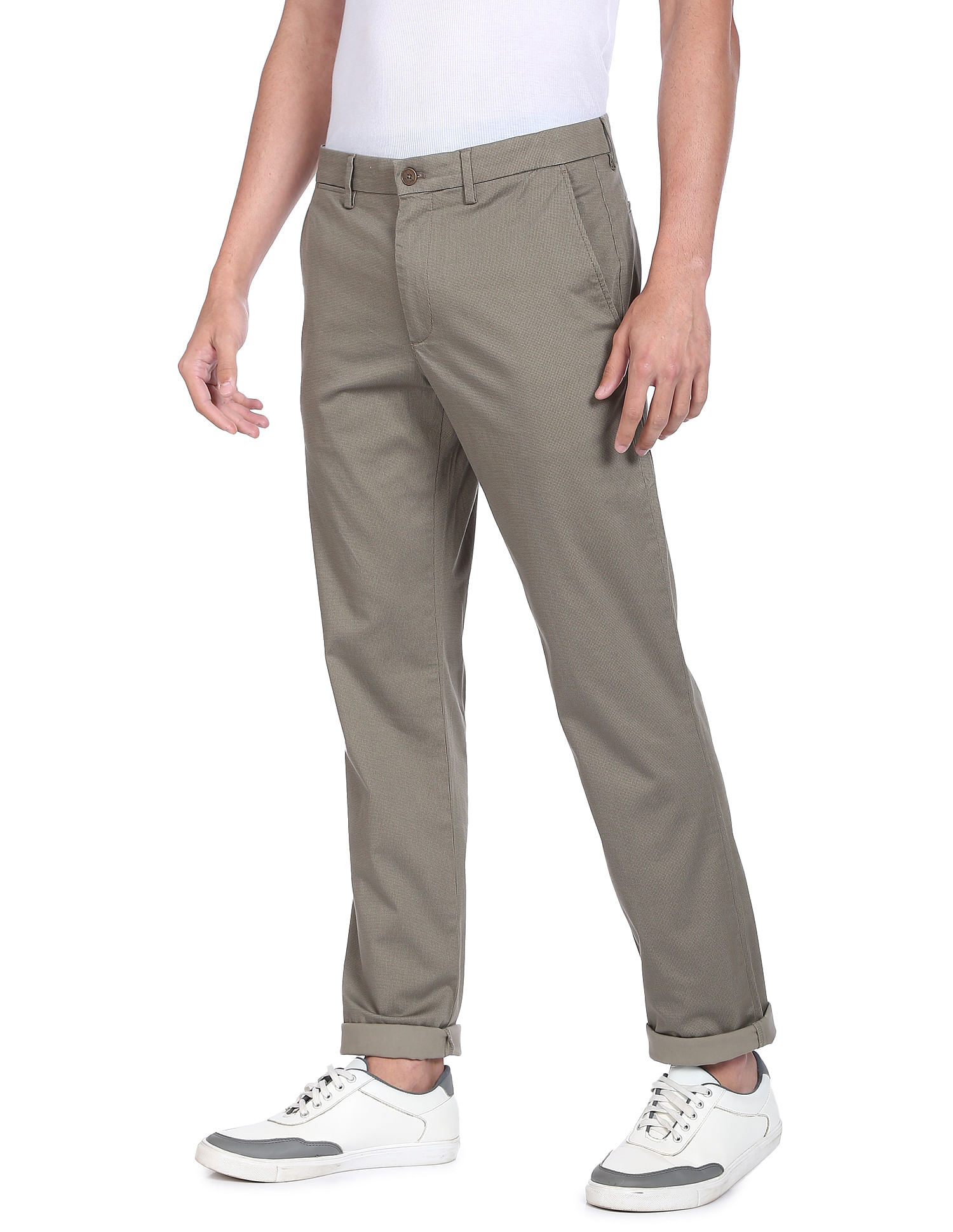 Micro check trousers  Indigos downtown