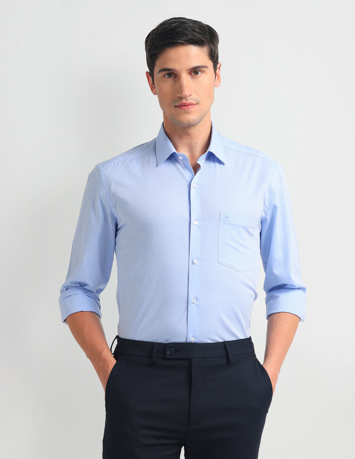 Arrow Manhattan Slim Fit Dobby Shirt