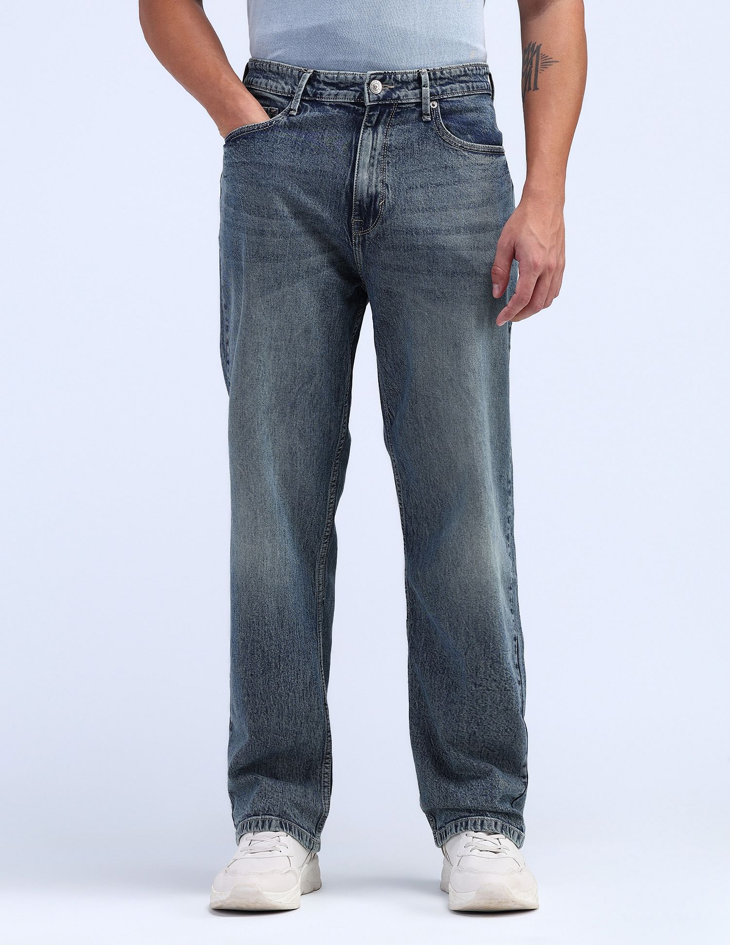 Flying Machine Cobain 90'S Loose Fit Jeans