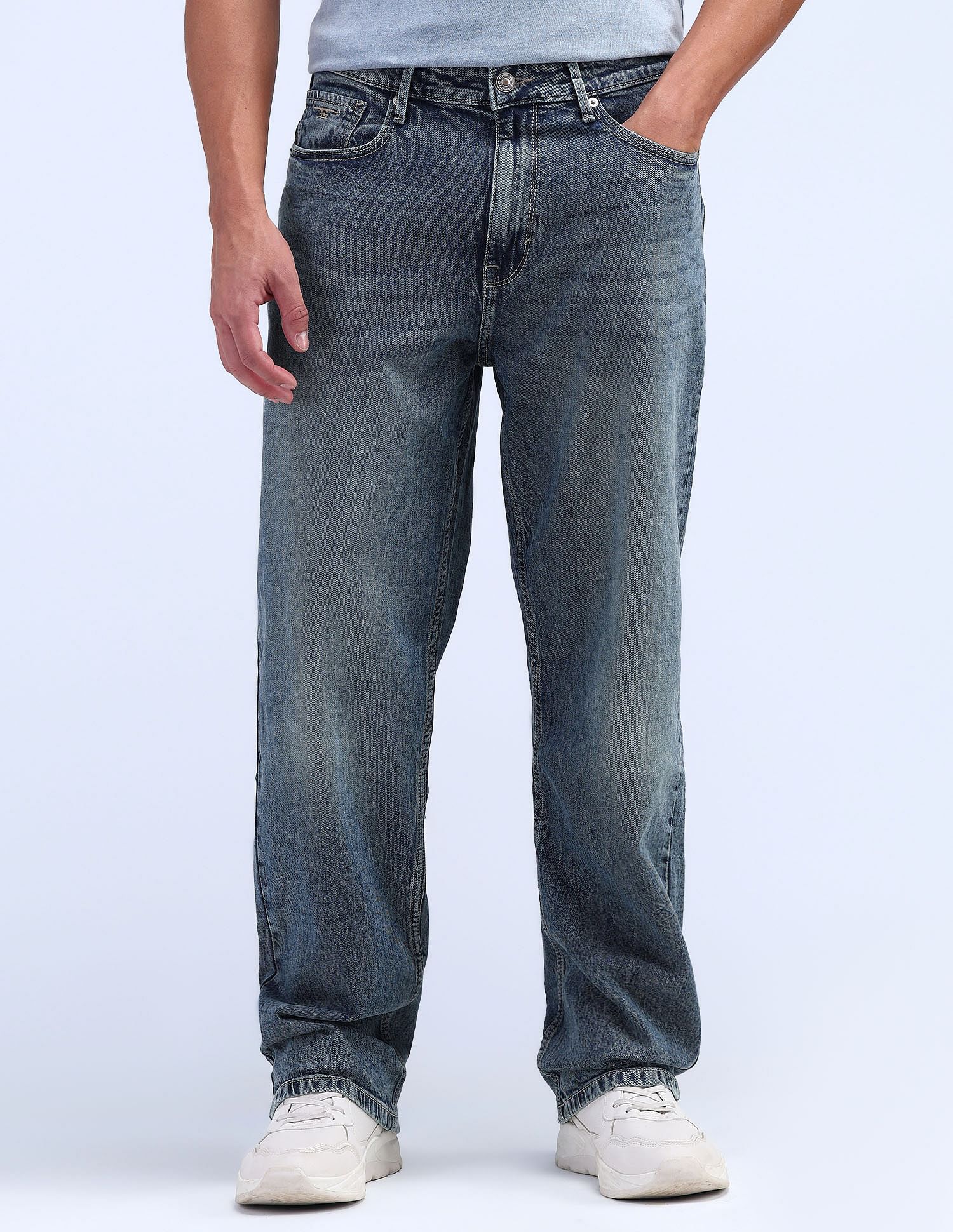 Flying Machine Cobain 90'S Loose Fit Jeans